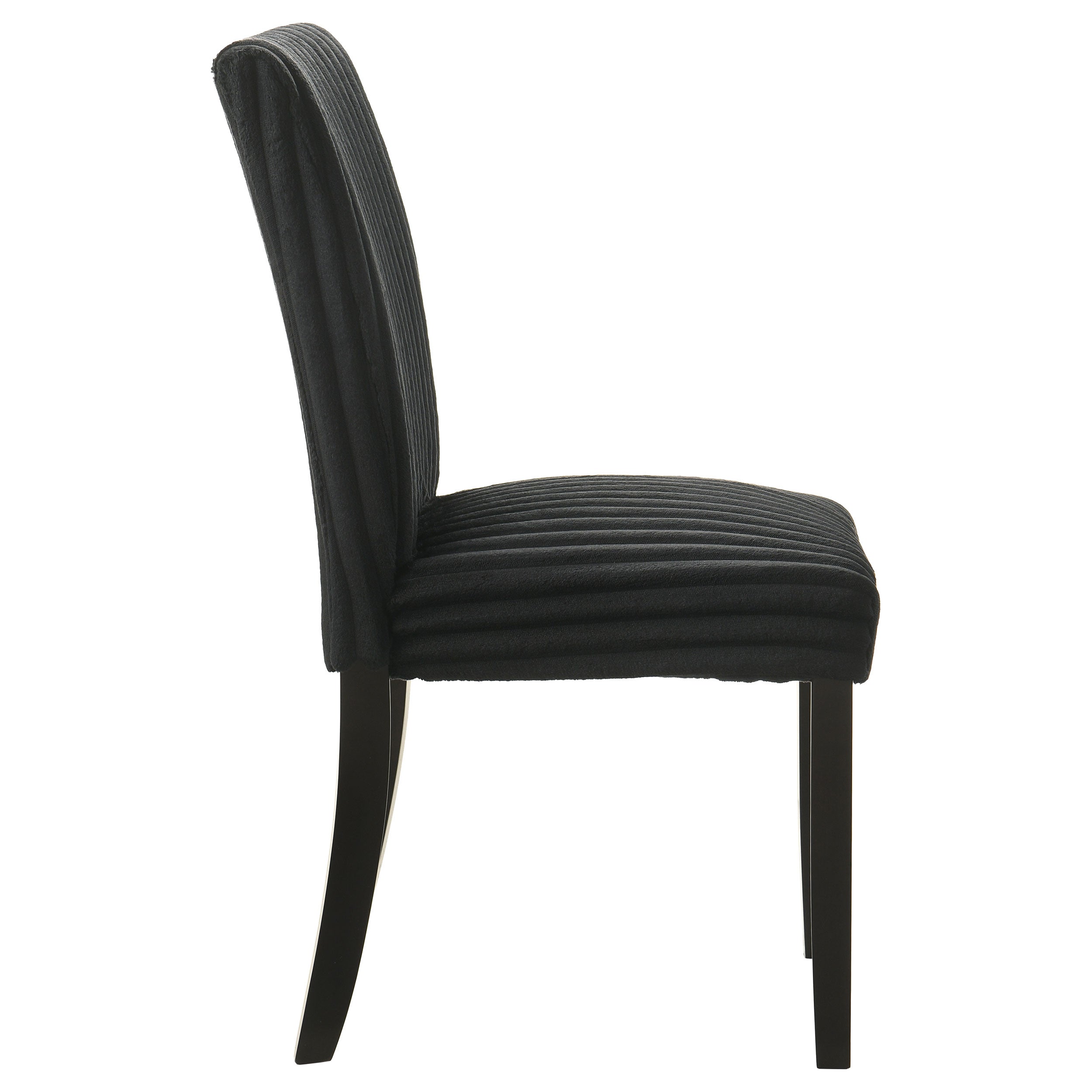 Dermott Upholstered Parson Dining Side Chair Black (Set of 2) — view 9