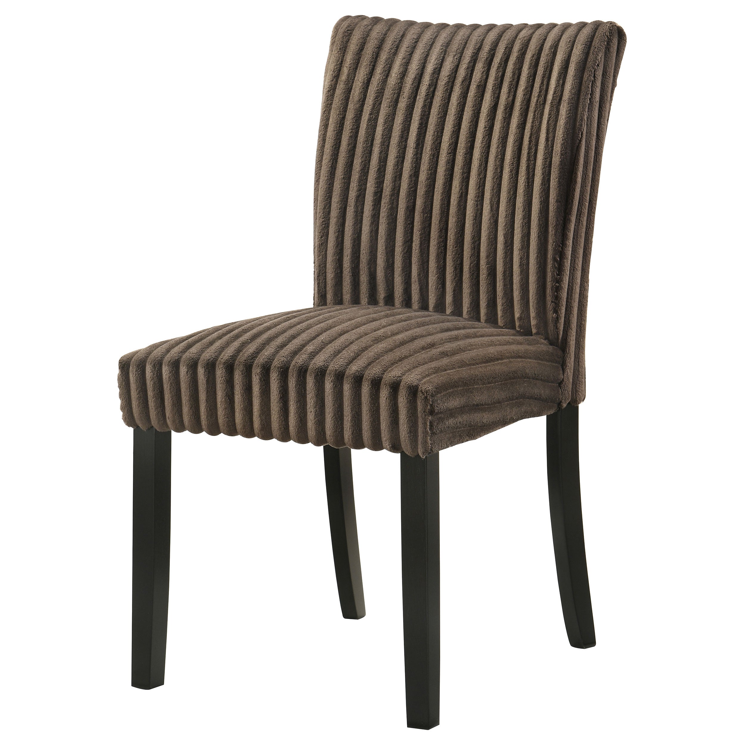 Dermott Upholstered Parson Dining Side Chair Chocolate (Set of 2) — view 5