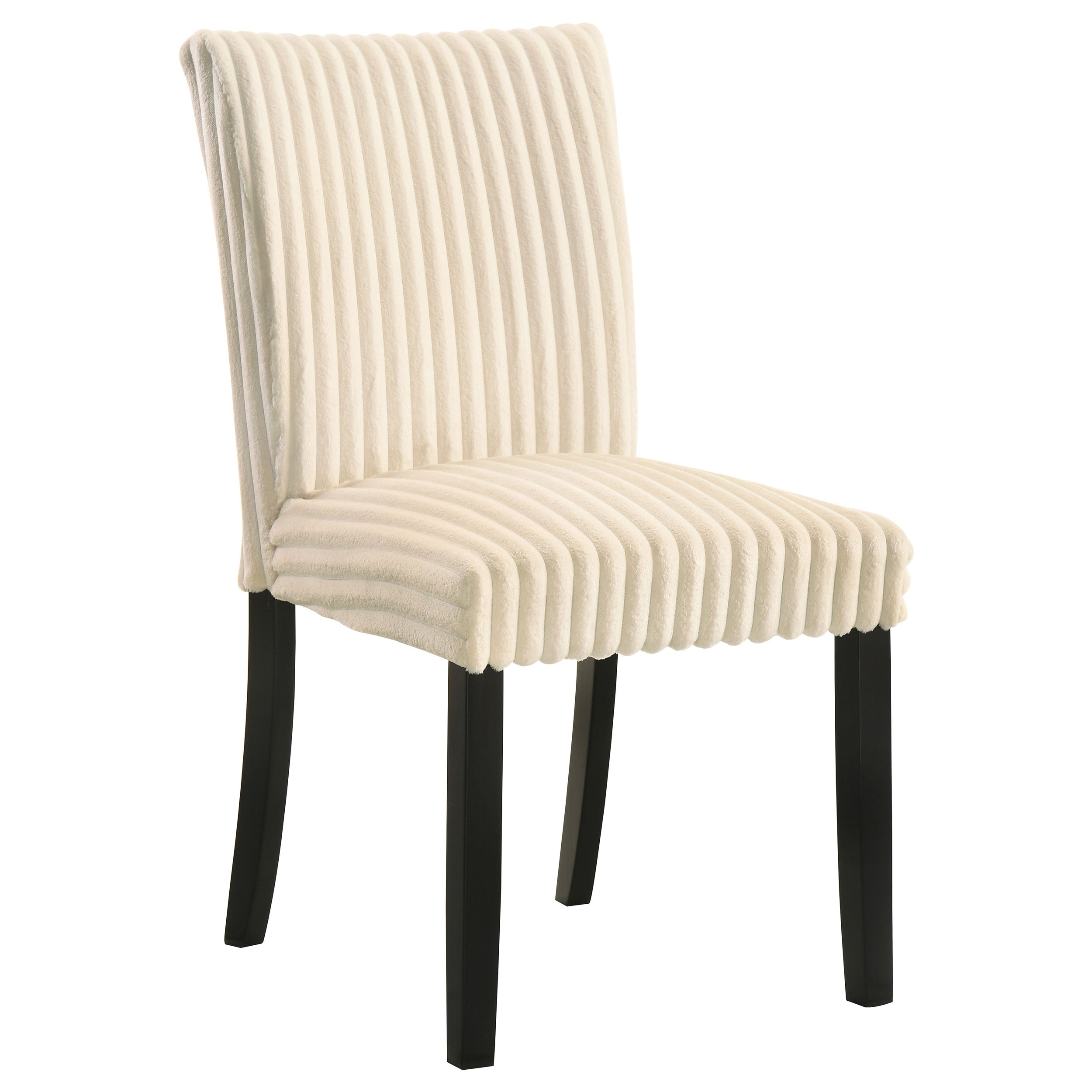 Dermott Upholstered Parson Dining Side Chair Cream (Set of 2) — view 3