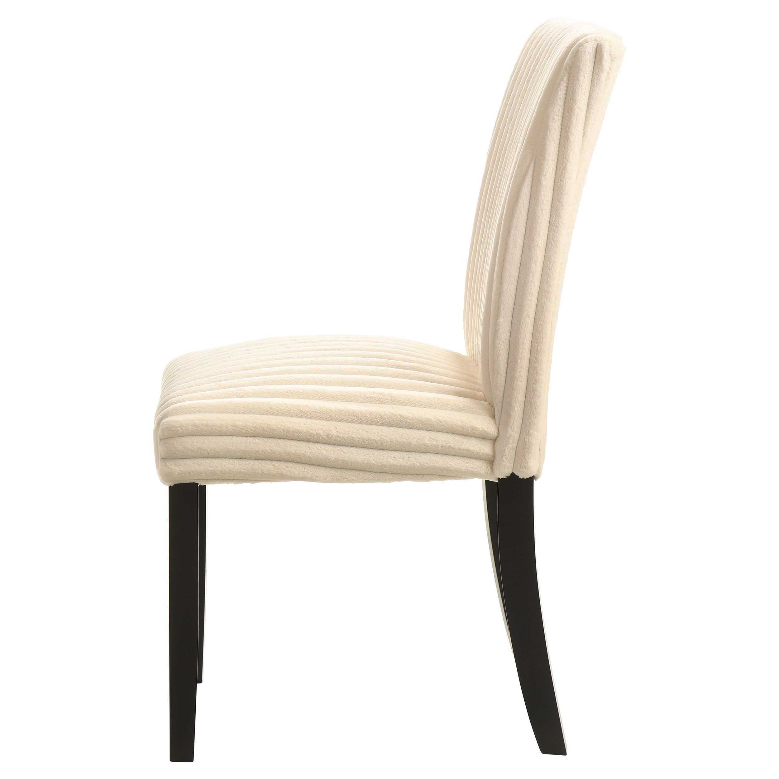 Dermott Upholstered Parson Dining Side Chair Cream (Set of 2) — view 6