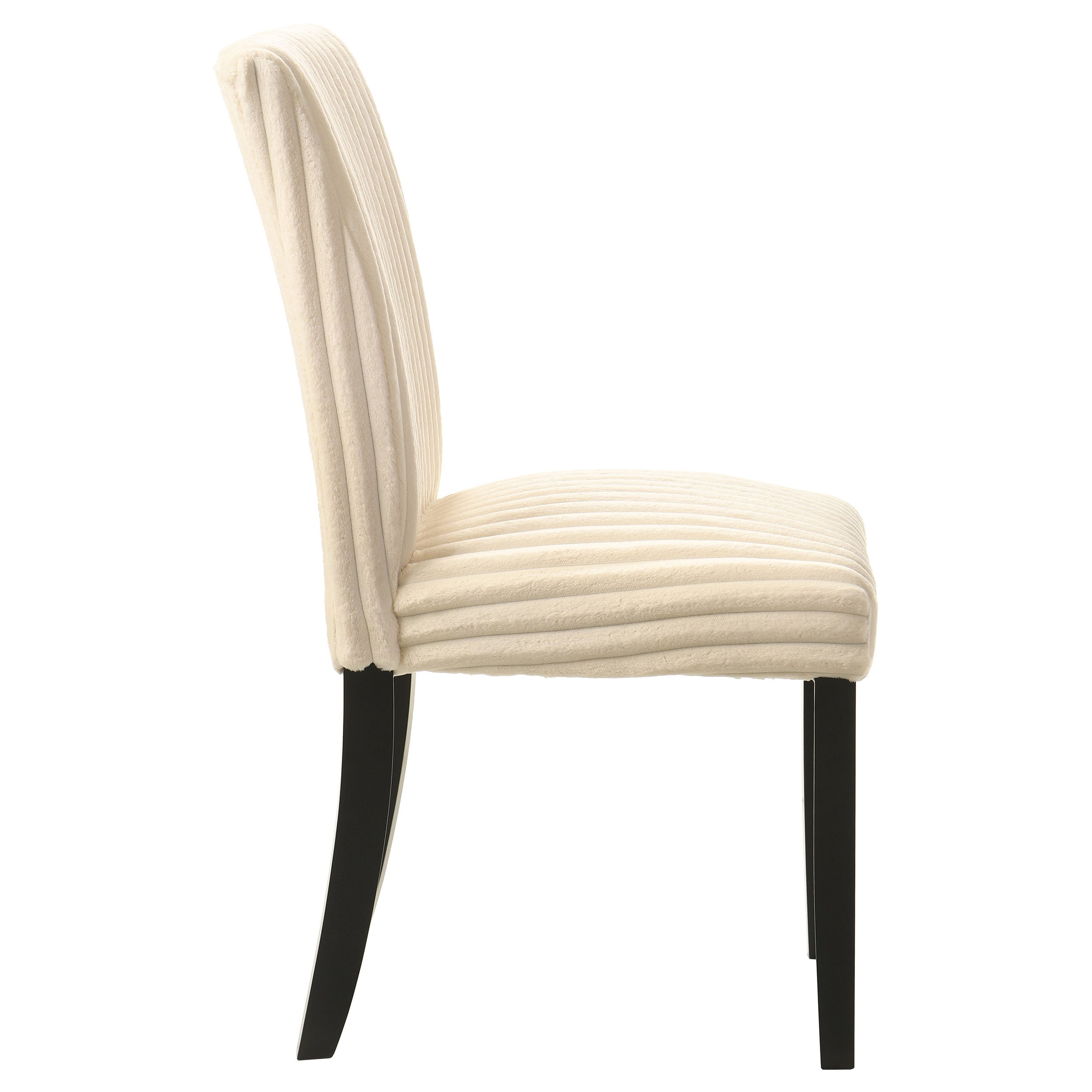 Dermott Upholstered Parson Dining Side Chair Cream (Set of 2) — view 9