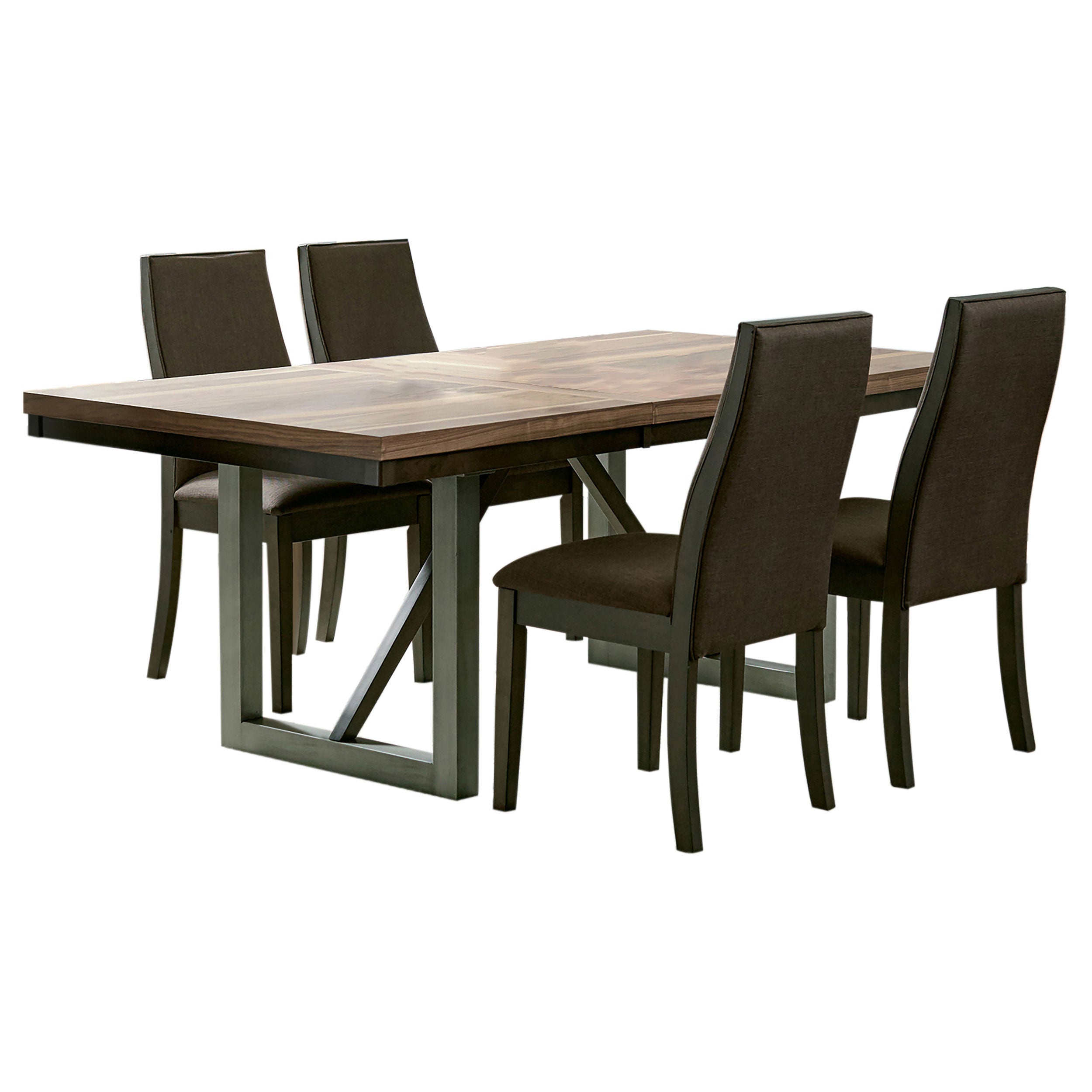 Spring Creek 5-piece Rectangular Dining Table Set Chocolate — view 2