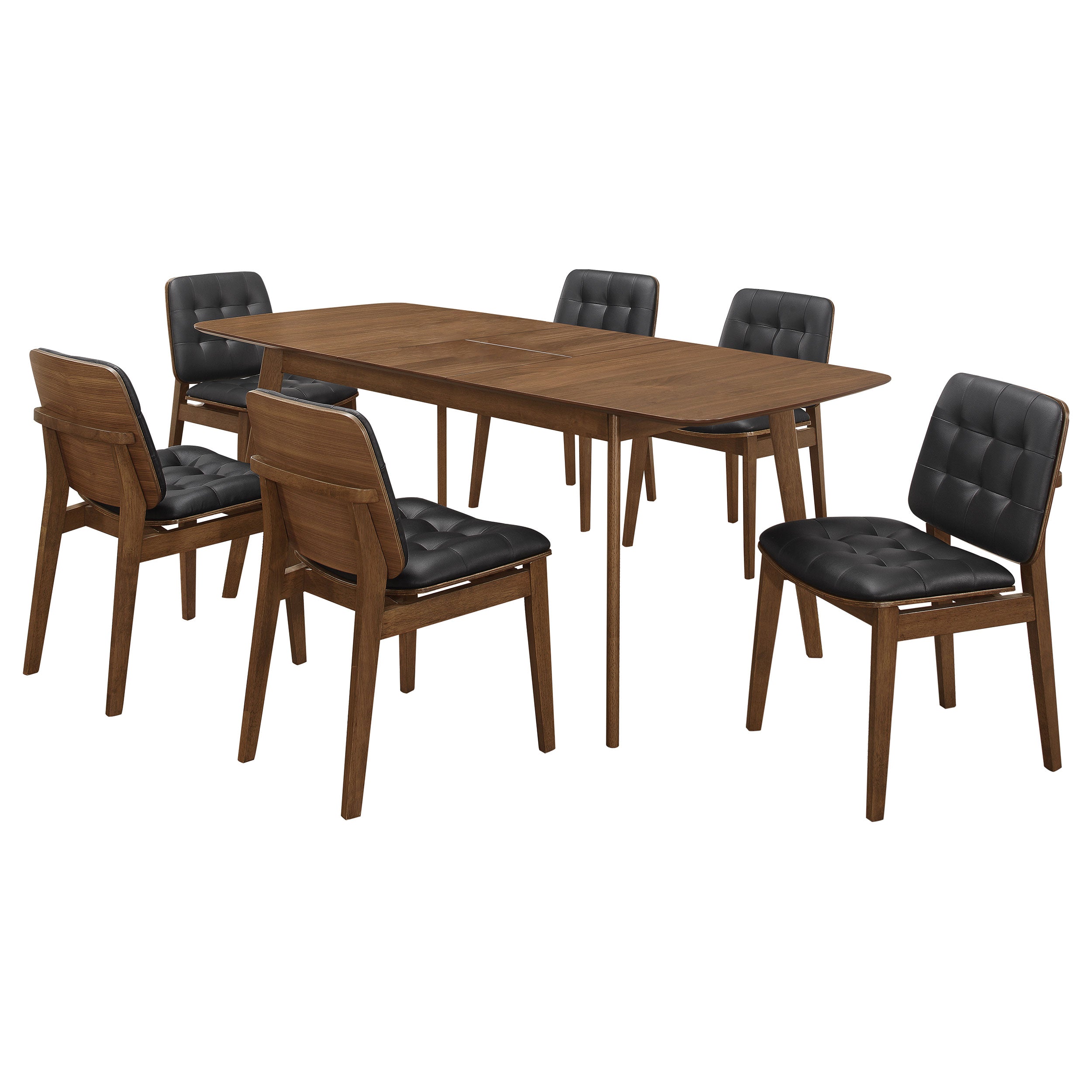 Redbridge Rectangular 7-piece Dining Set Natural Walnut — view 2