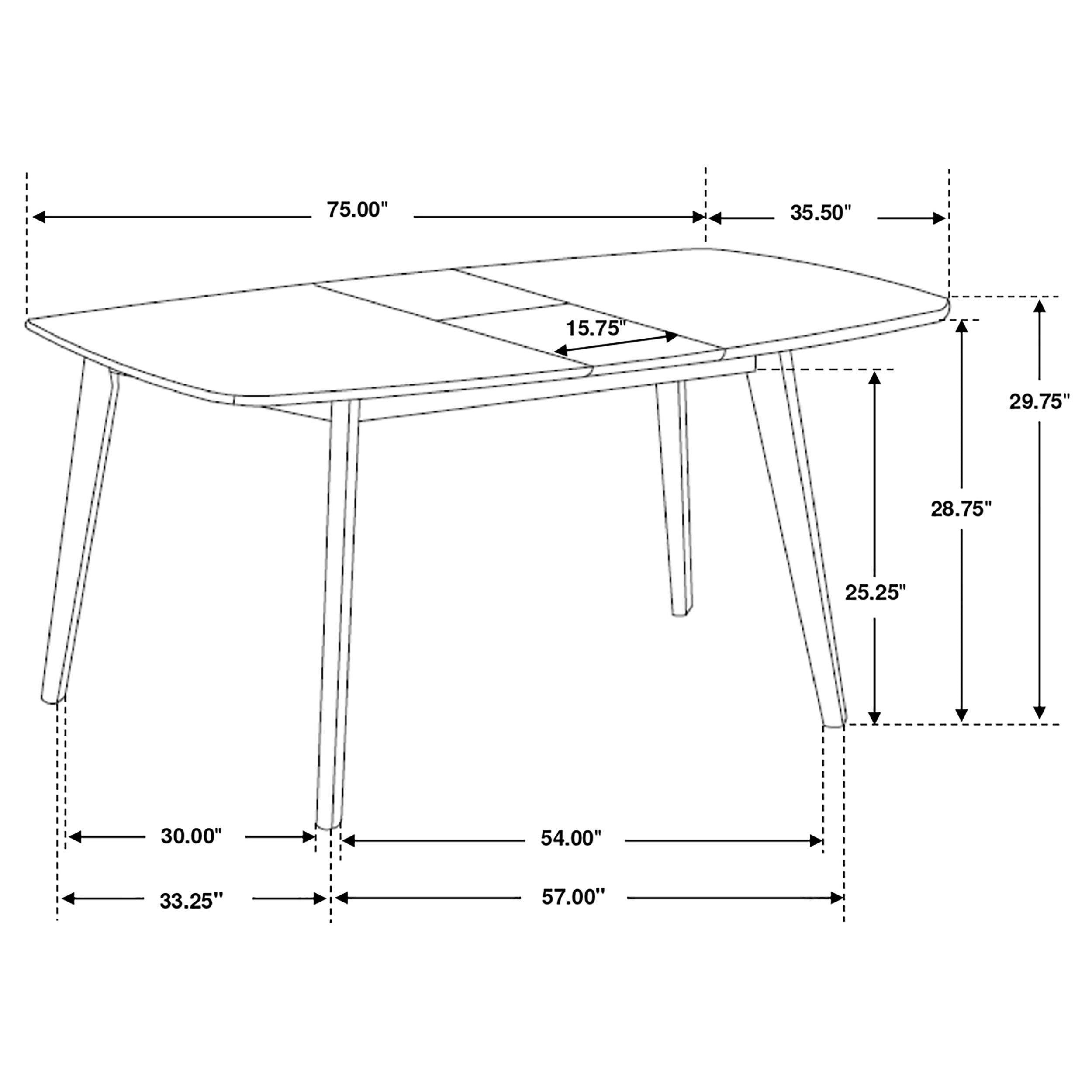 Redbridge 7-piece Rectangular Dining Set Natural Walnut — view 7