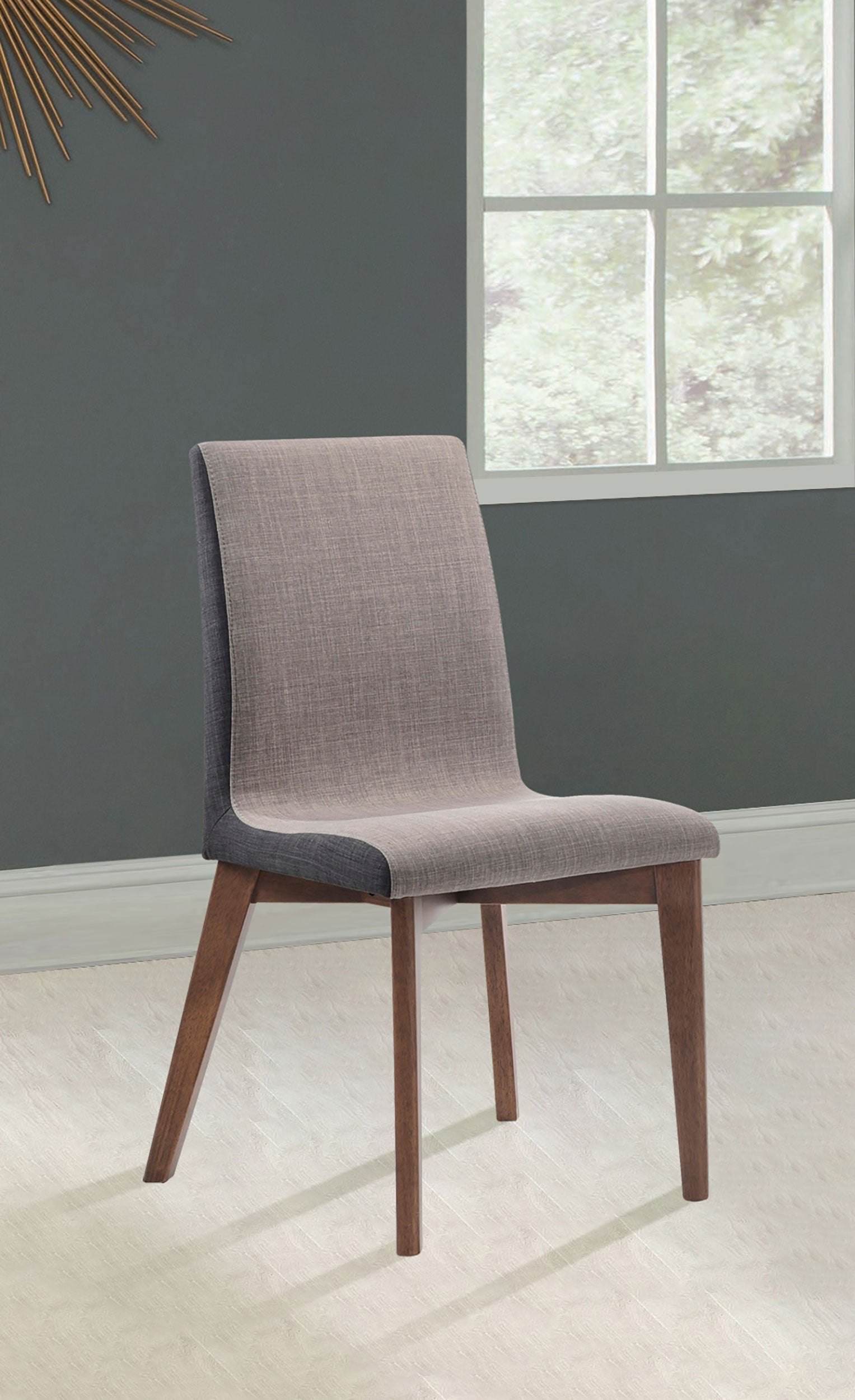 Redbridge Upholstered Dining Side Chair Walnut (Set of 2) — view 2