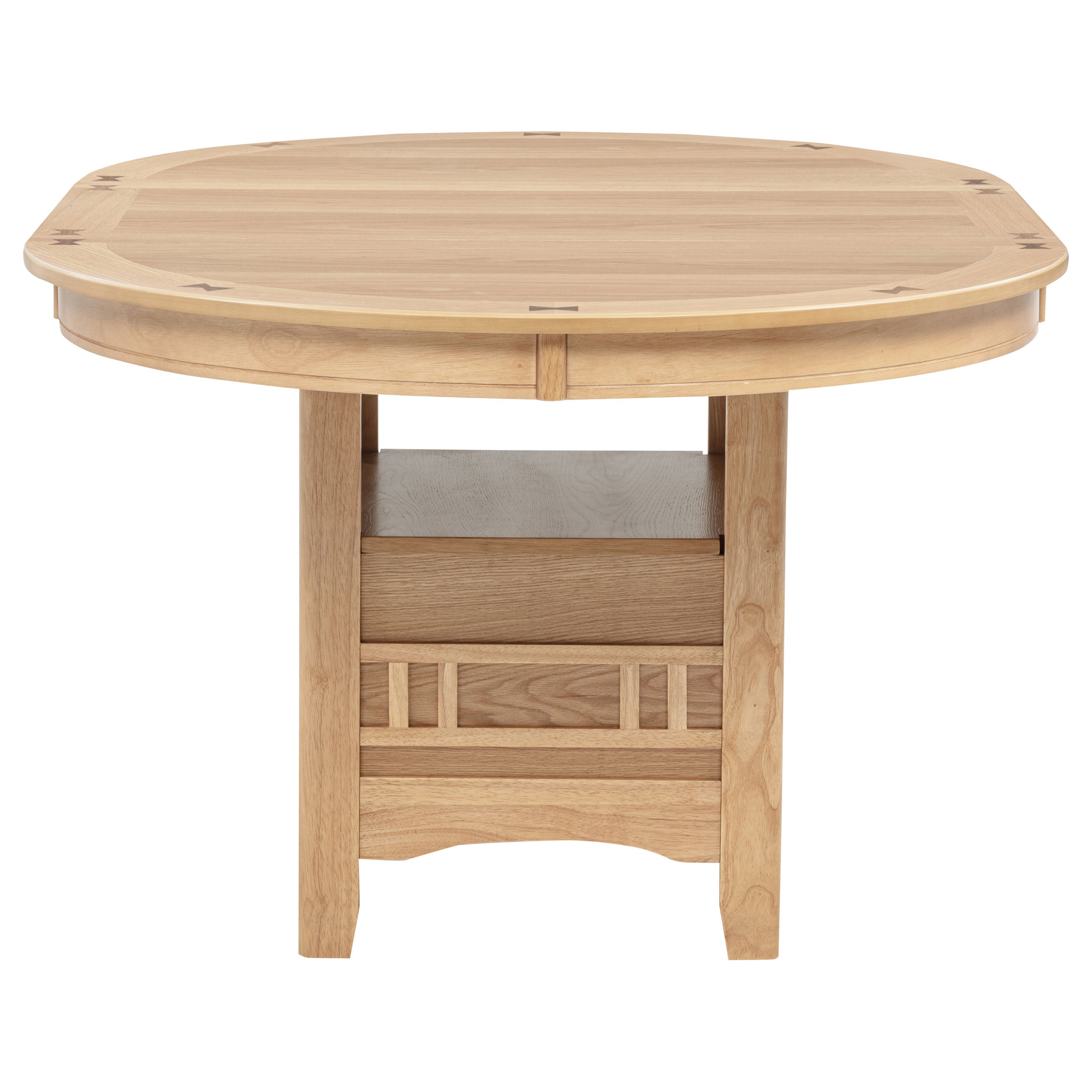 Lavon 5-piece Oval Extension Leaf Dining Set Light Oak — view 6