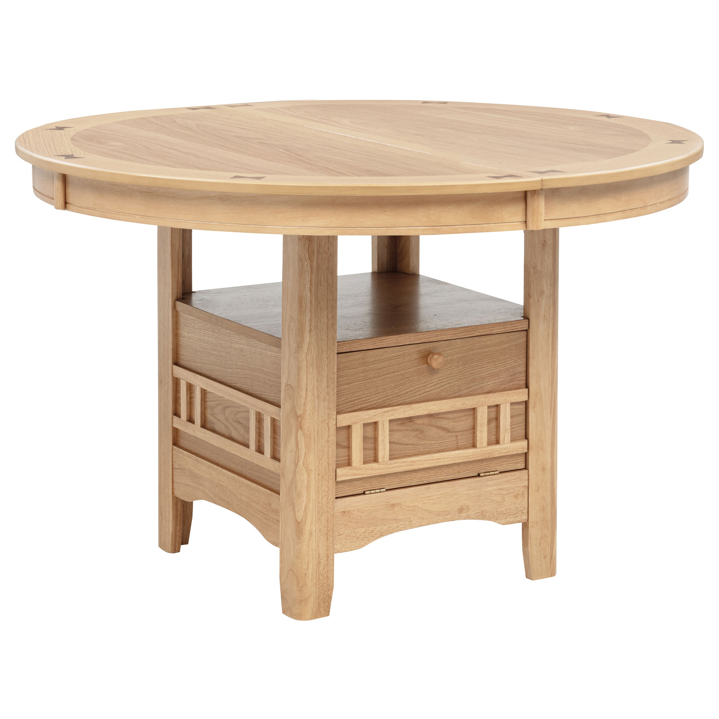 Lavon Oval 60-inch Wood Extension Leaf Dining Table Light Oak — view 4