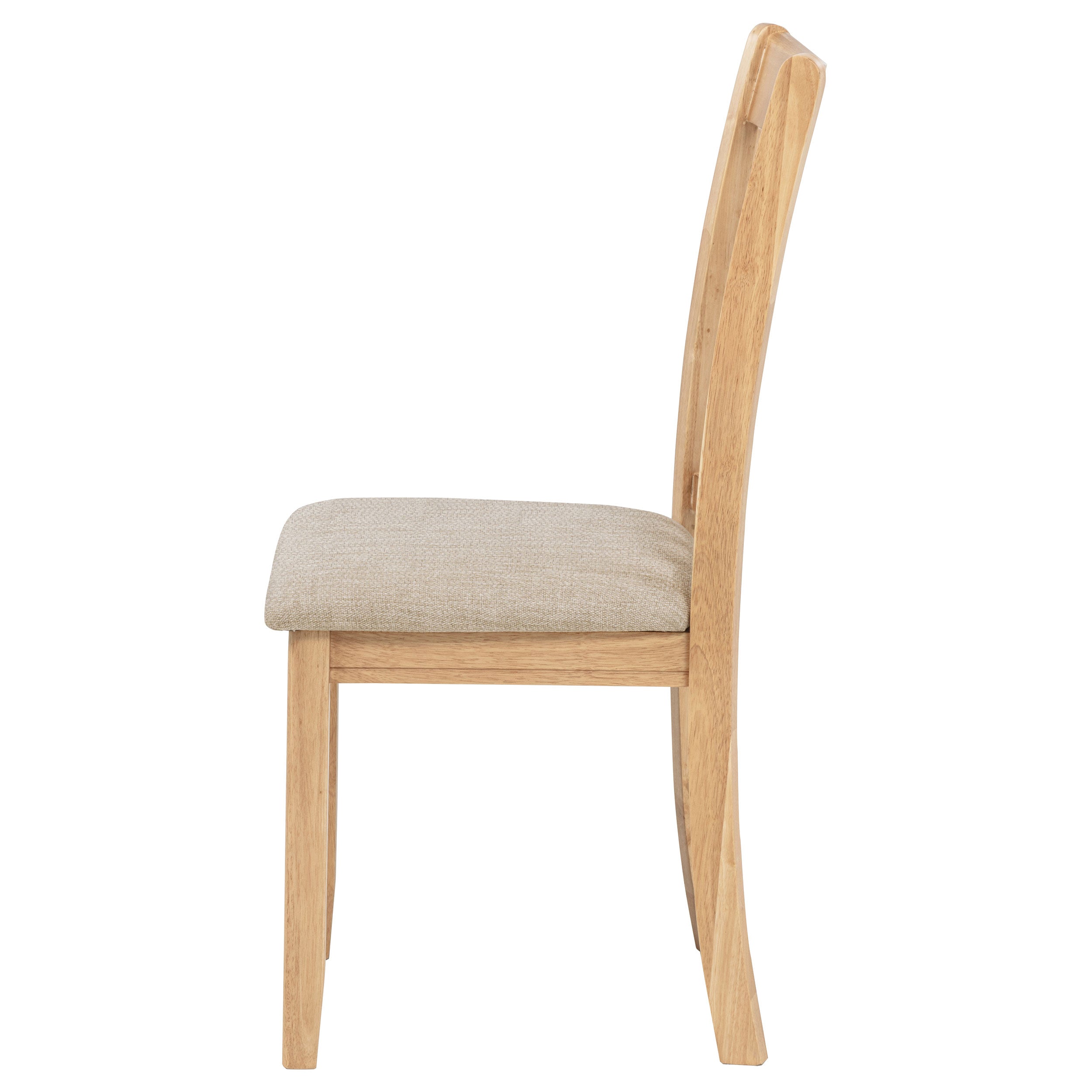 Lavon Wood Dining Side Chair Linen and Light Oak (Set of 2) — view 6