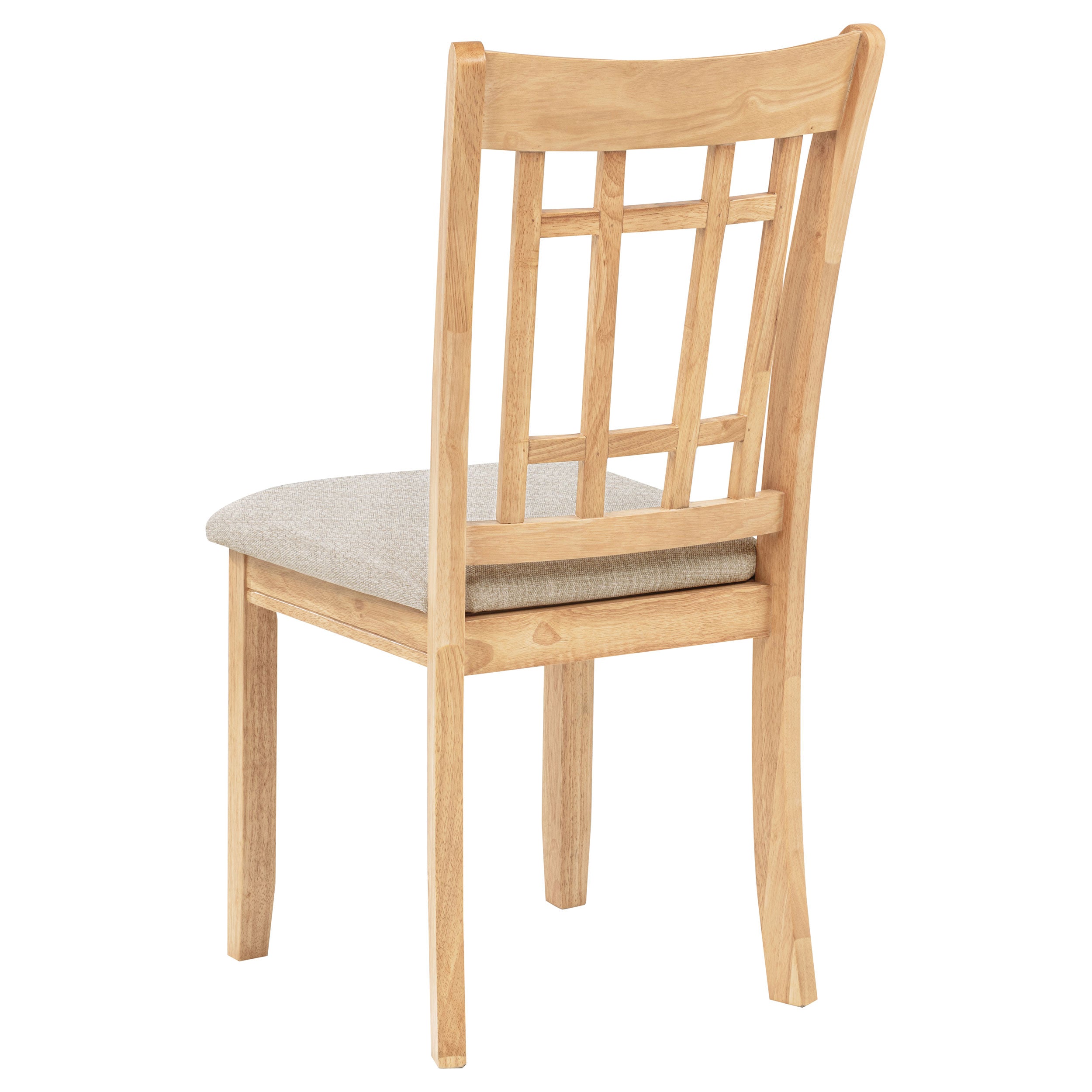 Lavon Wood Dining Side Chair Linen and Light Oak (Set of 2) — view 7