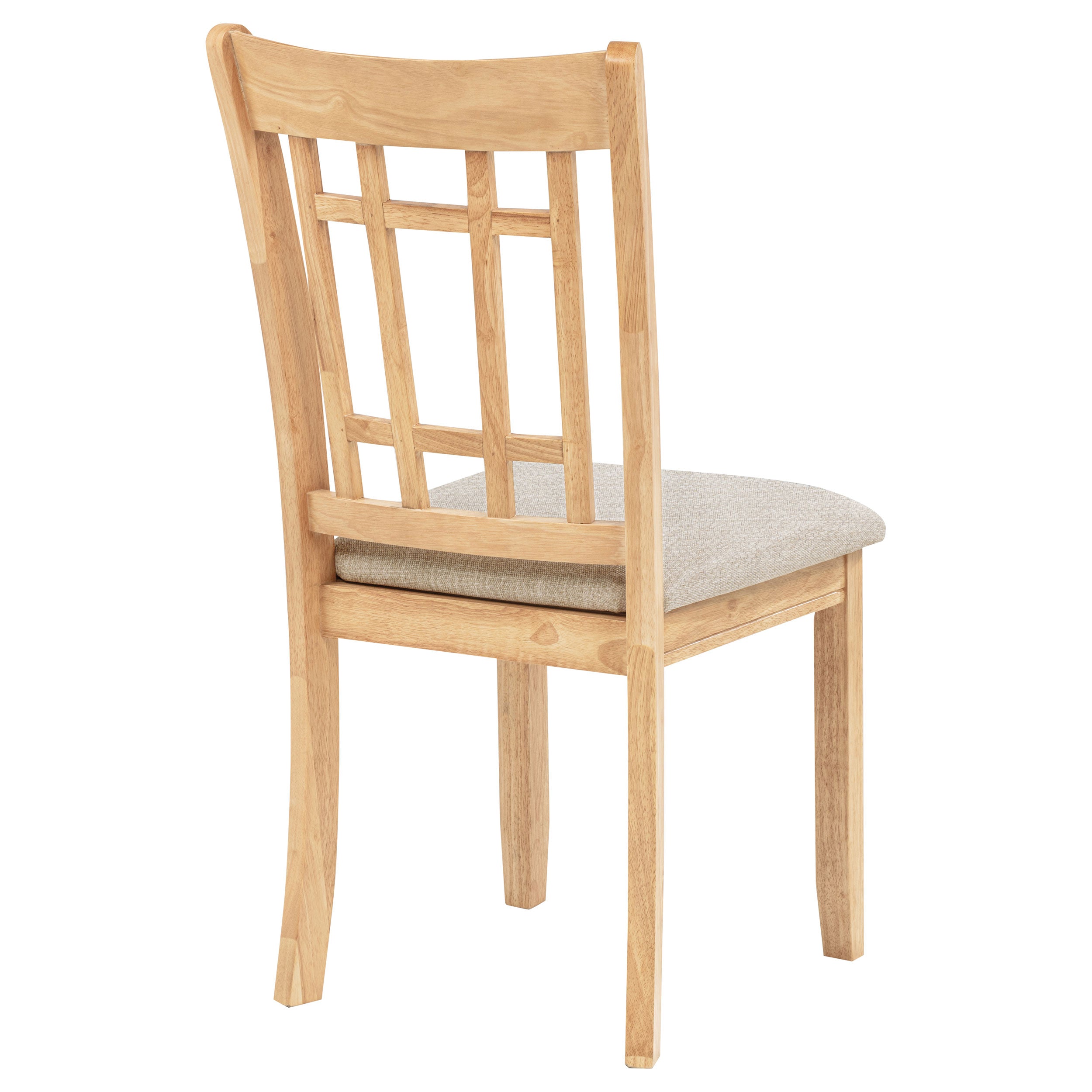 Lavon Wood Dining Side Chair Linen and Light Oak (Set of 2) — view 9