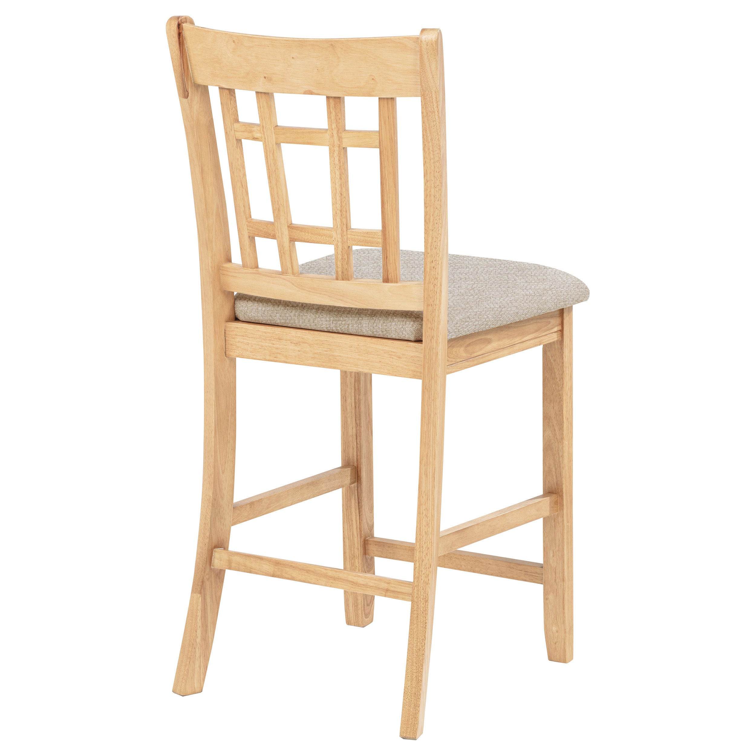 Lavon Wood Counter Height Dining Chair Linen and Light Oak (Set of 2) — view 9