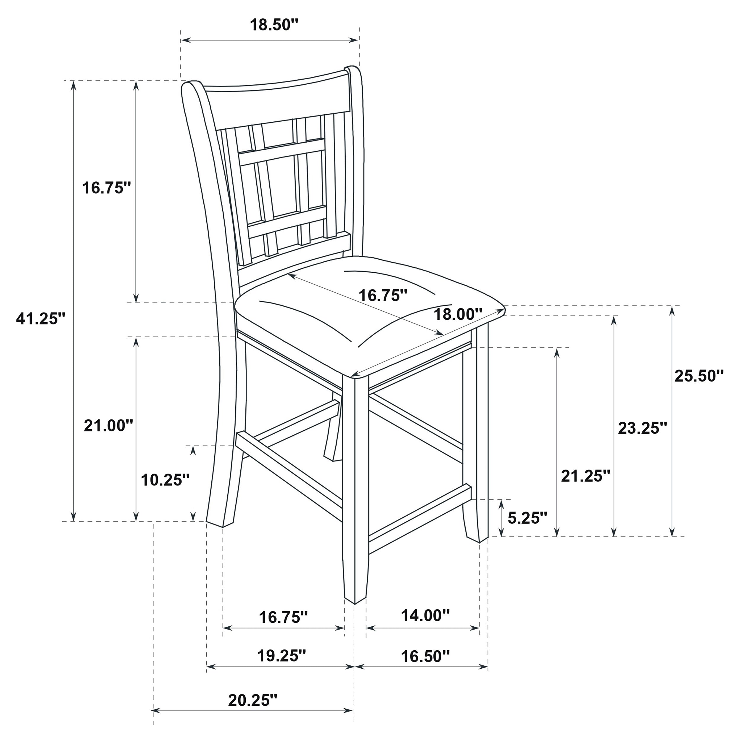 Lavon Wood Counter Height Dining Chair Linen and Light Oak (Set of 2) — view 14