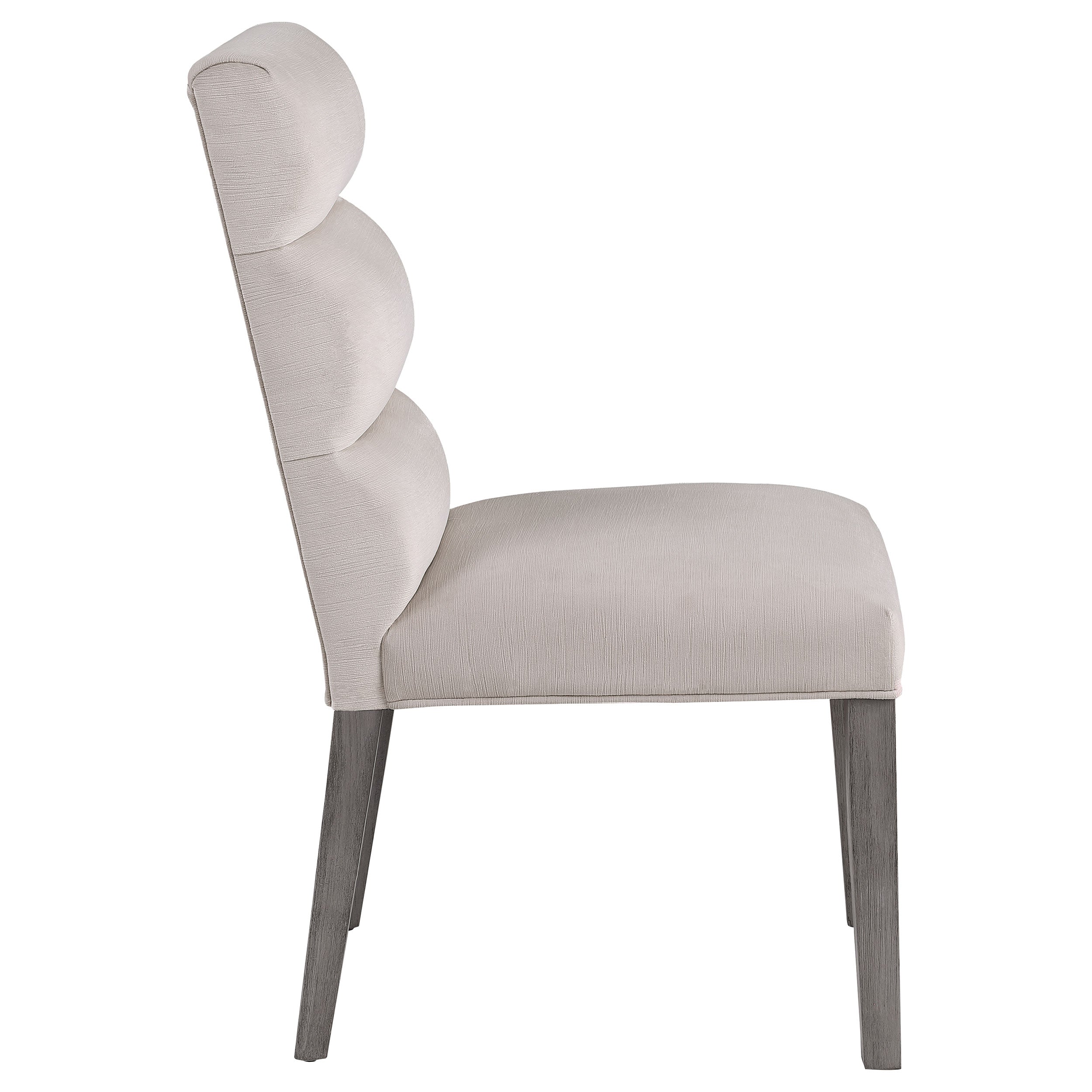 Carla Velvet Upholstered Dining Side Chair Stone (Set of 2) — view 9