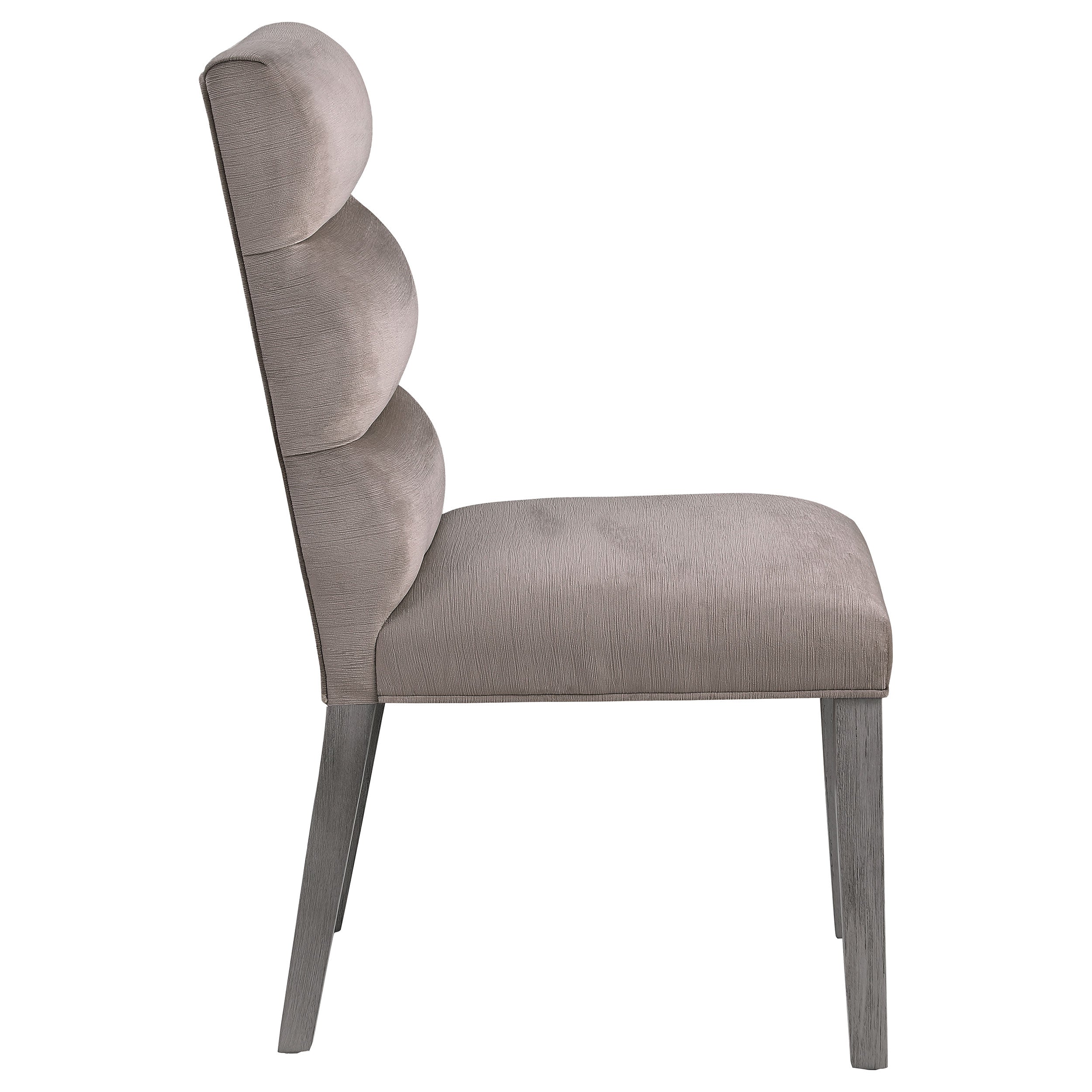 Carla Velvet Upholstered Dining Side Chair Ash (Set of 2) — view 9