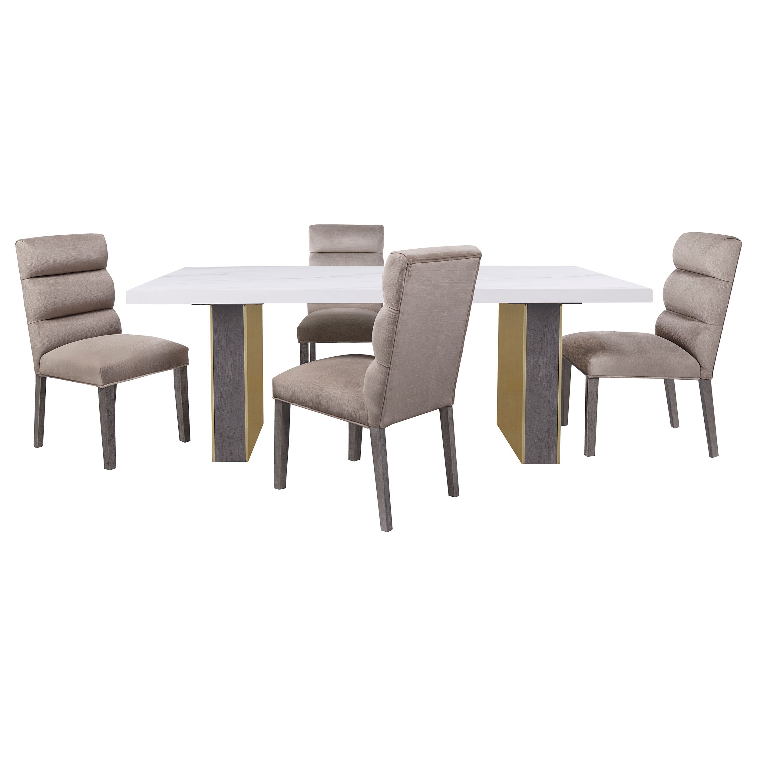 Carla Velvet Upholstered Dining Side Chair Ash (Set of 2) — view 13