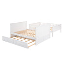 Bunk Bed With Twin Size Trundle, Guardrails