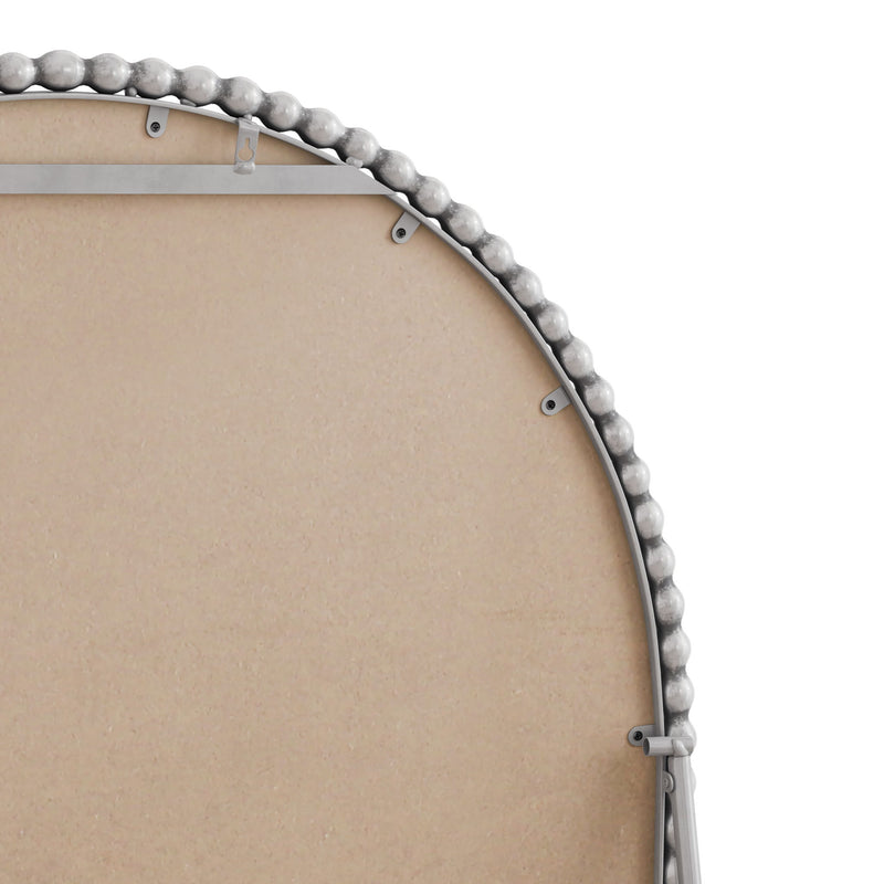 Arch Retro Full Length Mirror With Supporting Feet - Silver