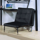 Senon - Adjustable Chair Futon) - Silver & Black