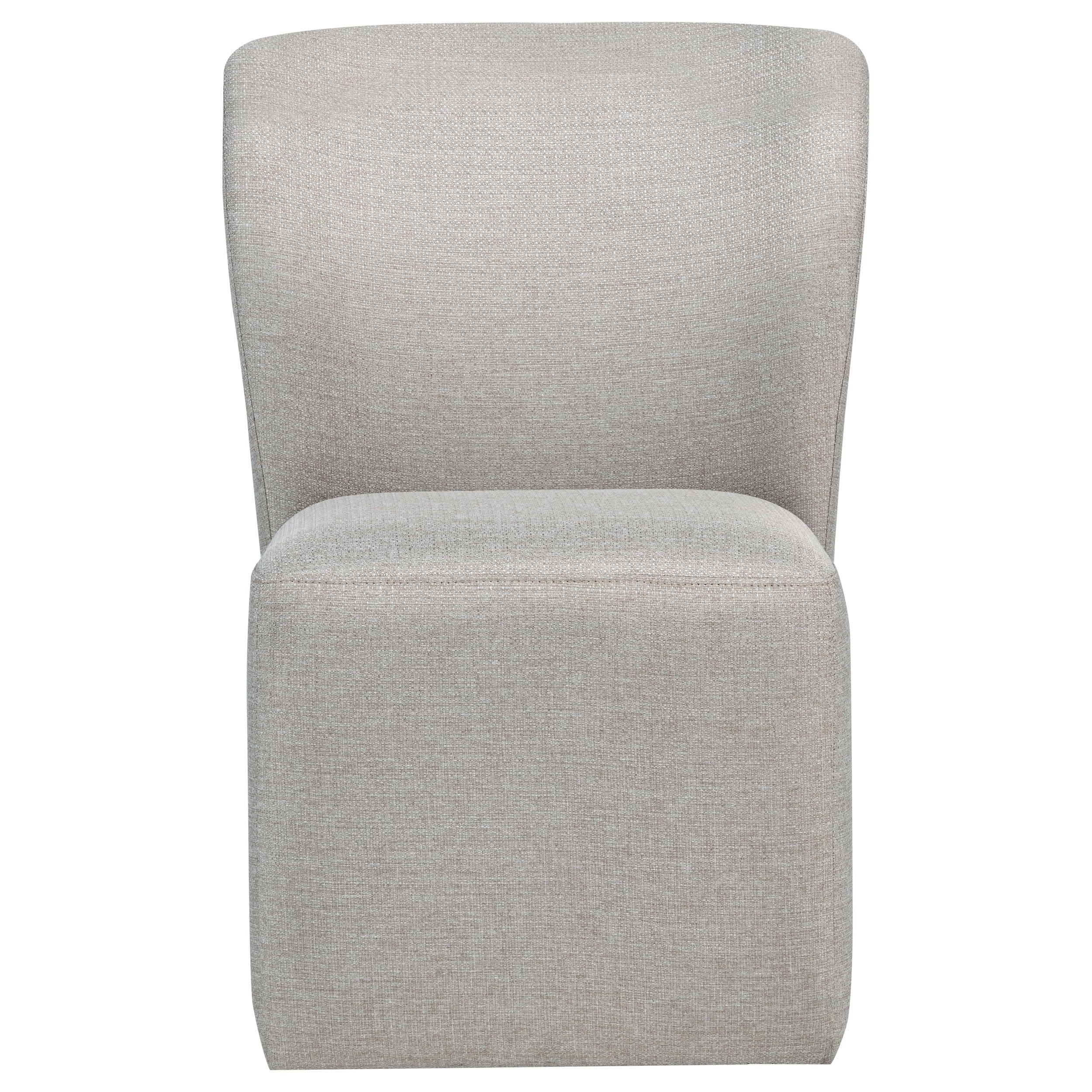 Jaelynn Upholstered Parsons Dining Side Chair Beige (Set of 2) — view 3