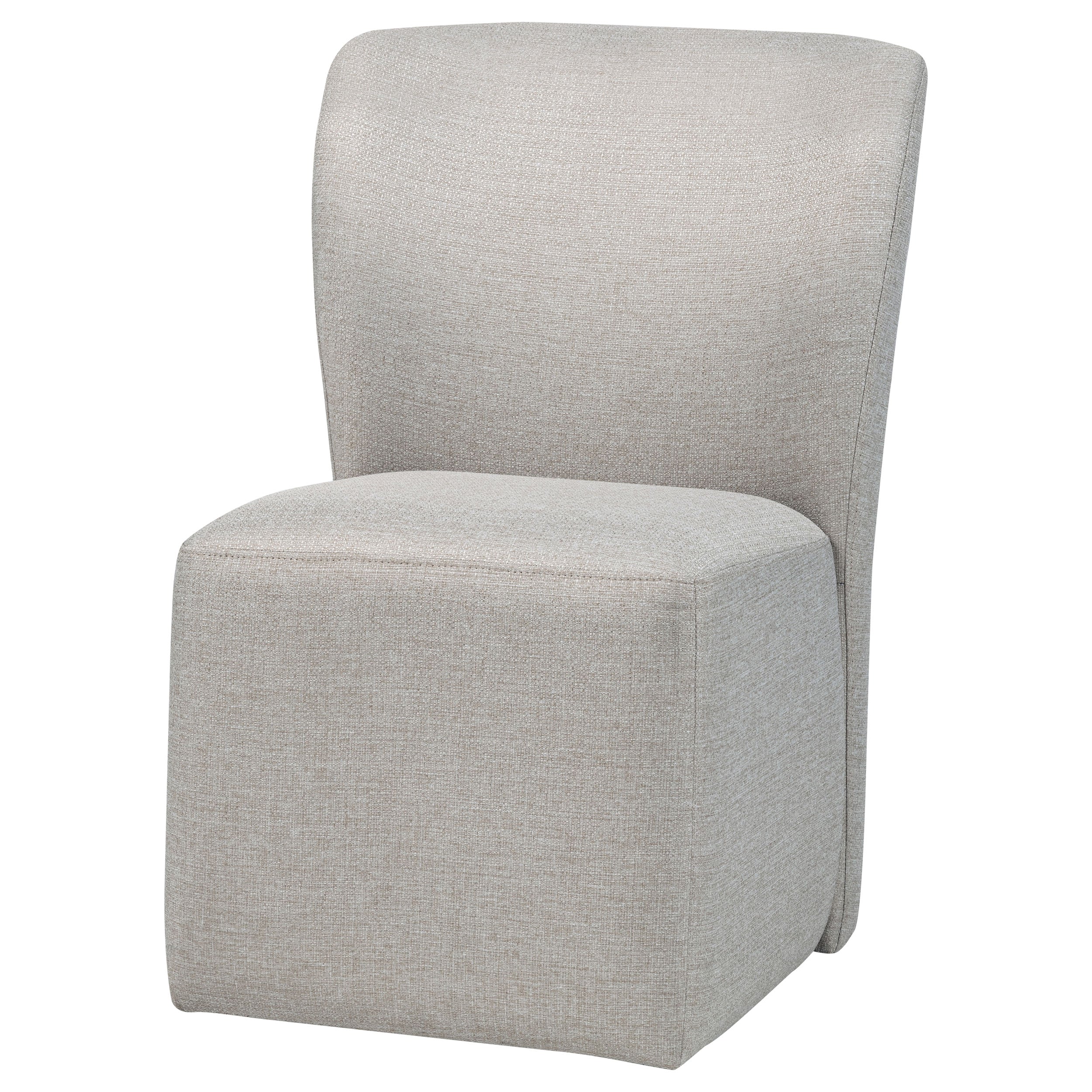 Jaelynn Upholstered Parsons Dining Side Chair Beige (Set of 2) — view 4