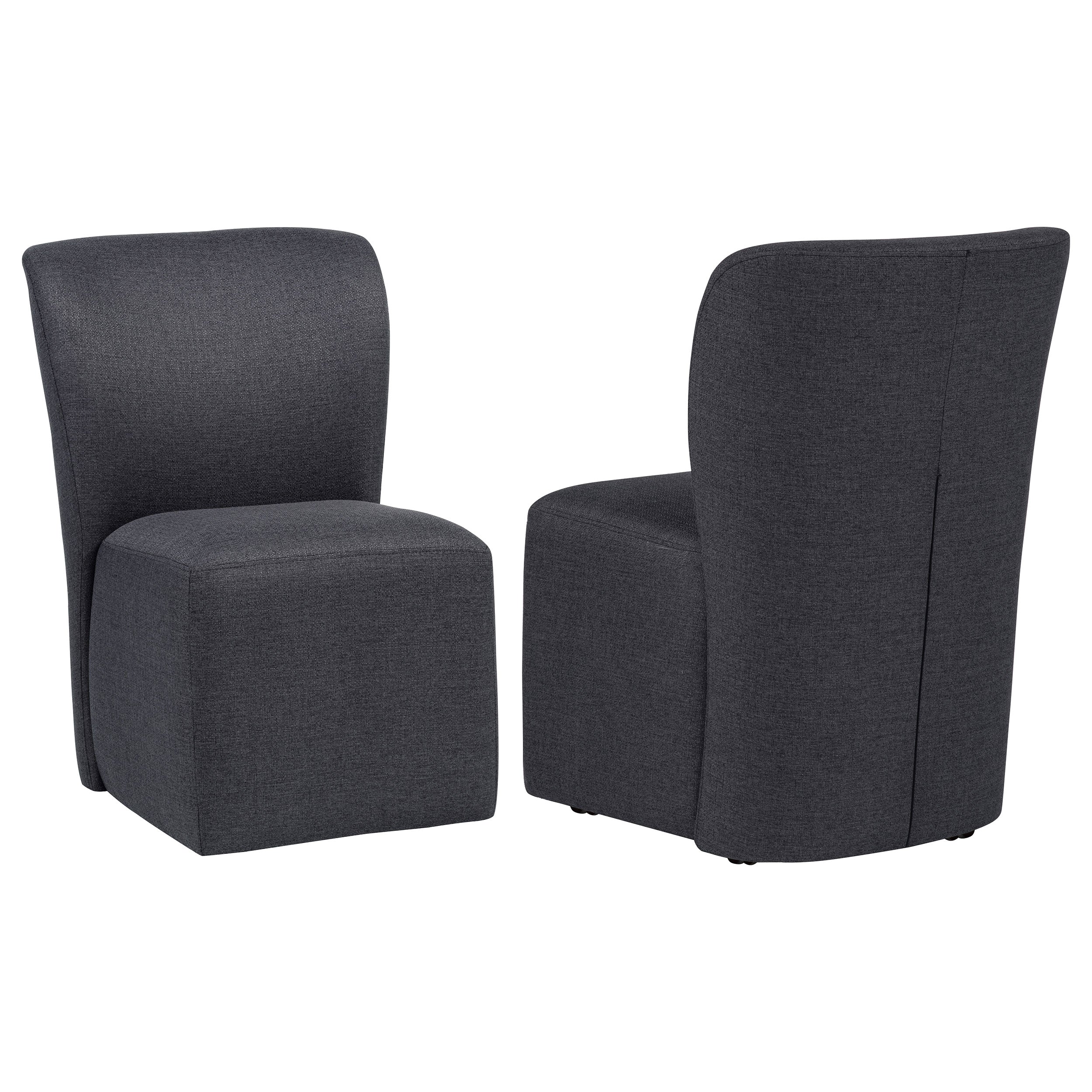 Jaelynn Upholstered Parsons Dining Side Chair Charcoal (Set of 2) — view 1