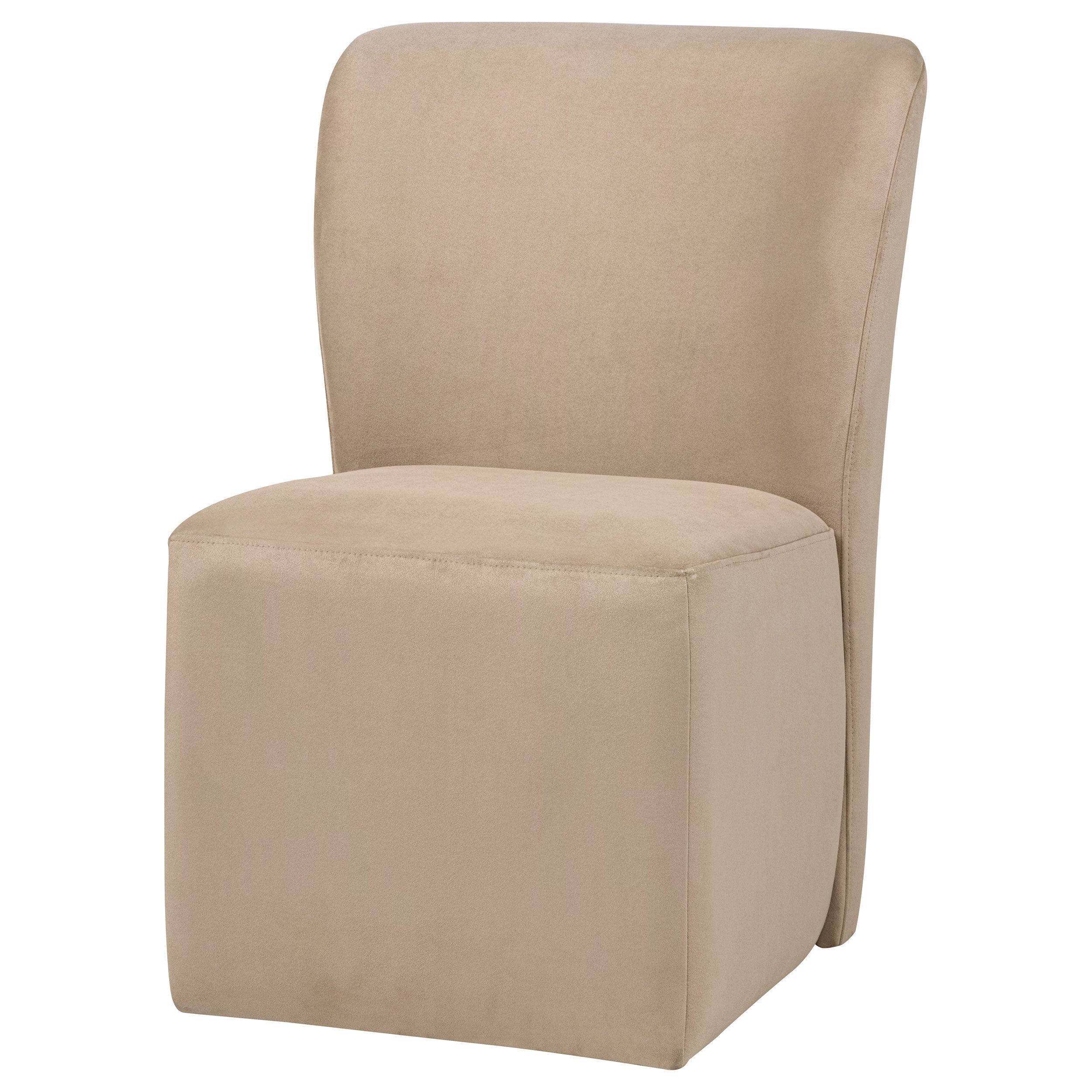 Jaelynn Upholstered Parsons Dining Side Chair Tan (Set of 2) — view 4