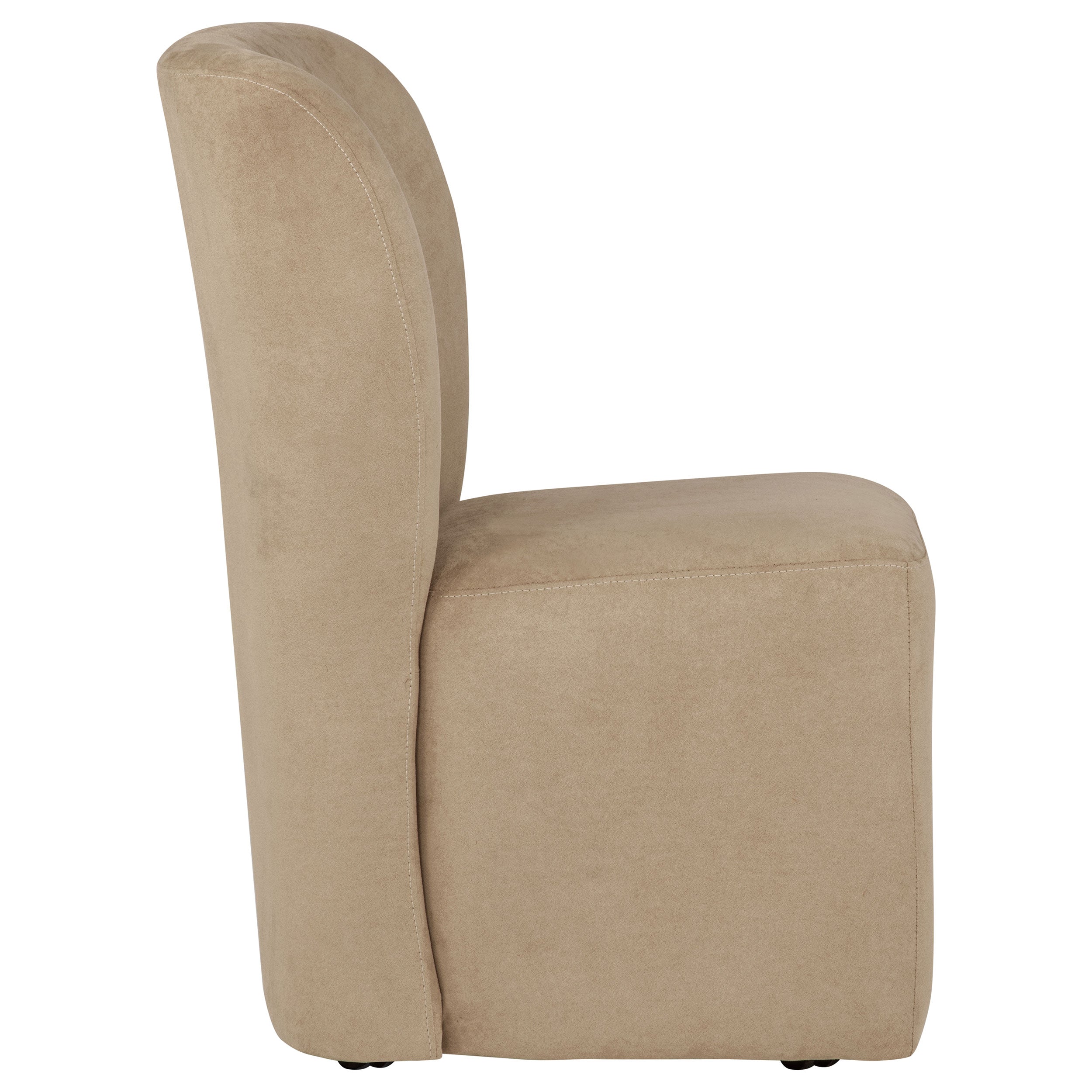 Jaelynn Upholstered Parsons Dining Side Chair Tan (Set of 2) — view 9