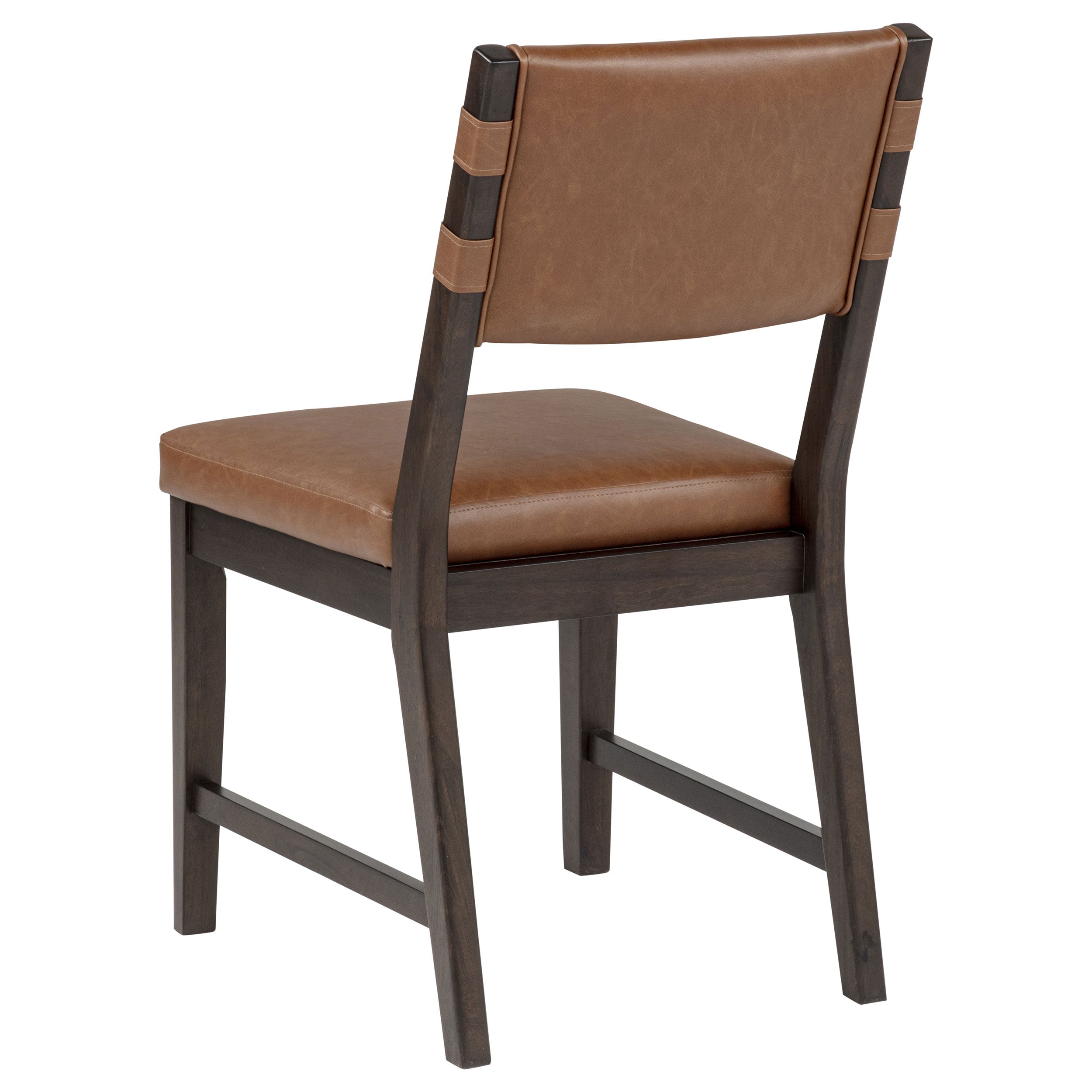 Tegan Faux Leather Upholstered Dining Side Chair Cognac (Set of 2) — view 6