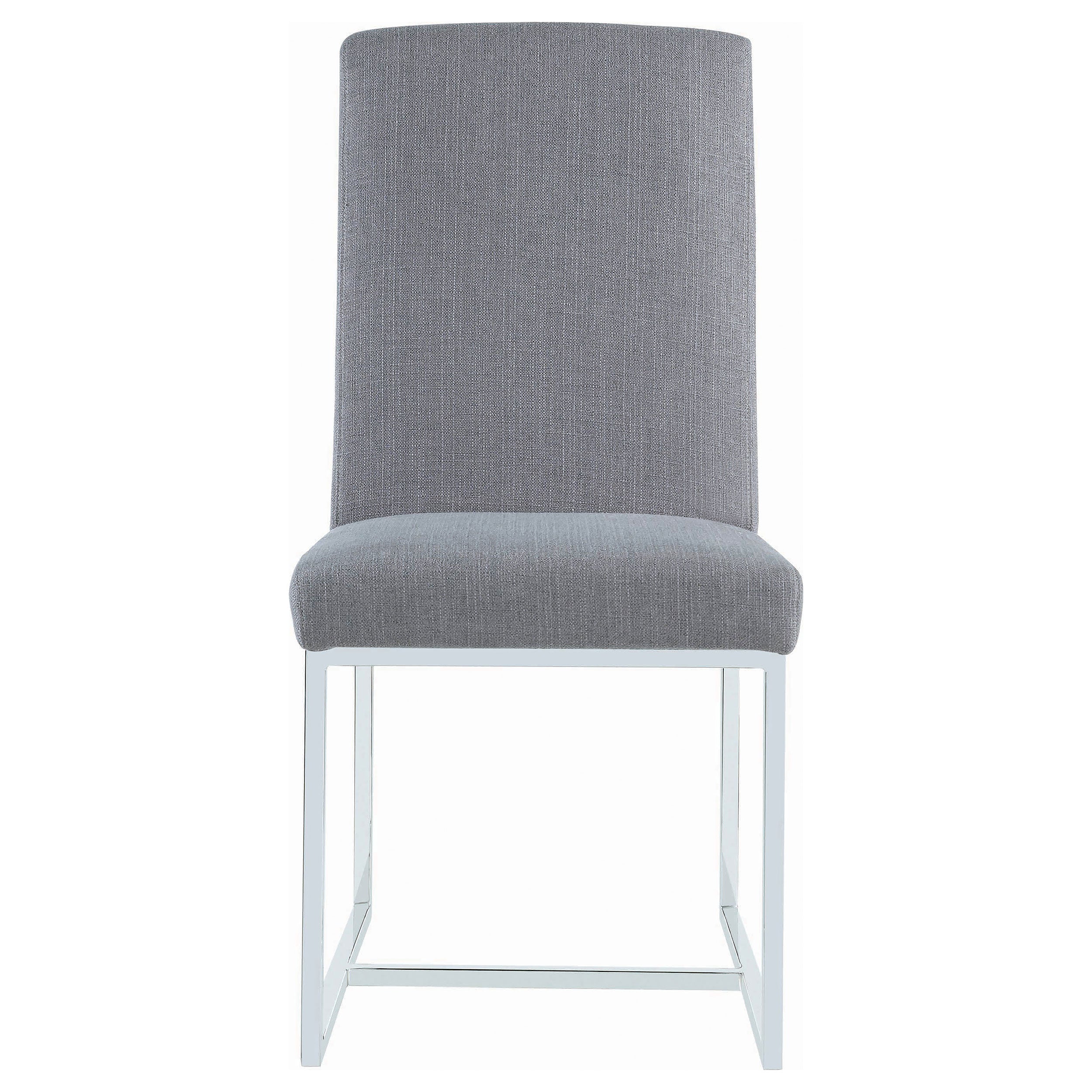 Mackinnon Upholstered Dining Side Chair Grey (Set of 2) — view 4