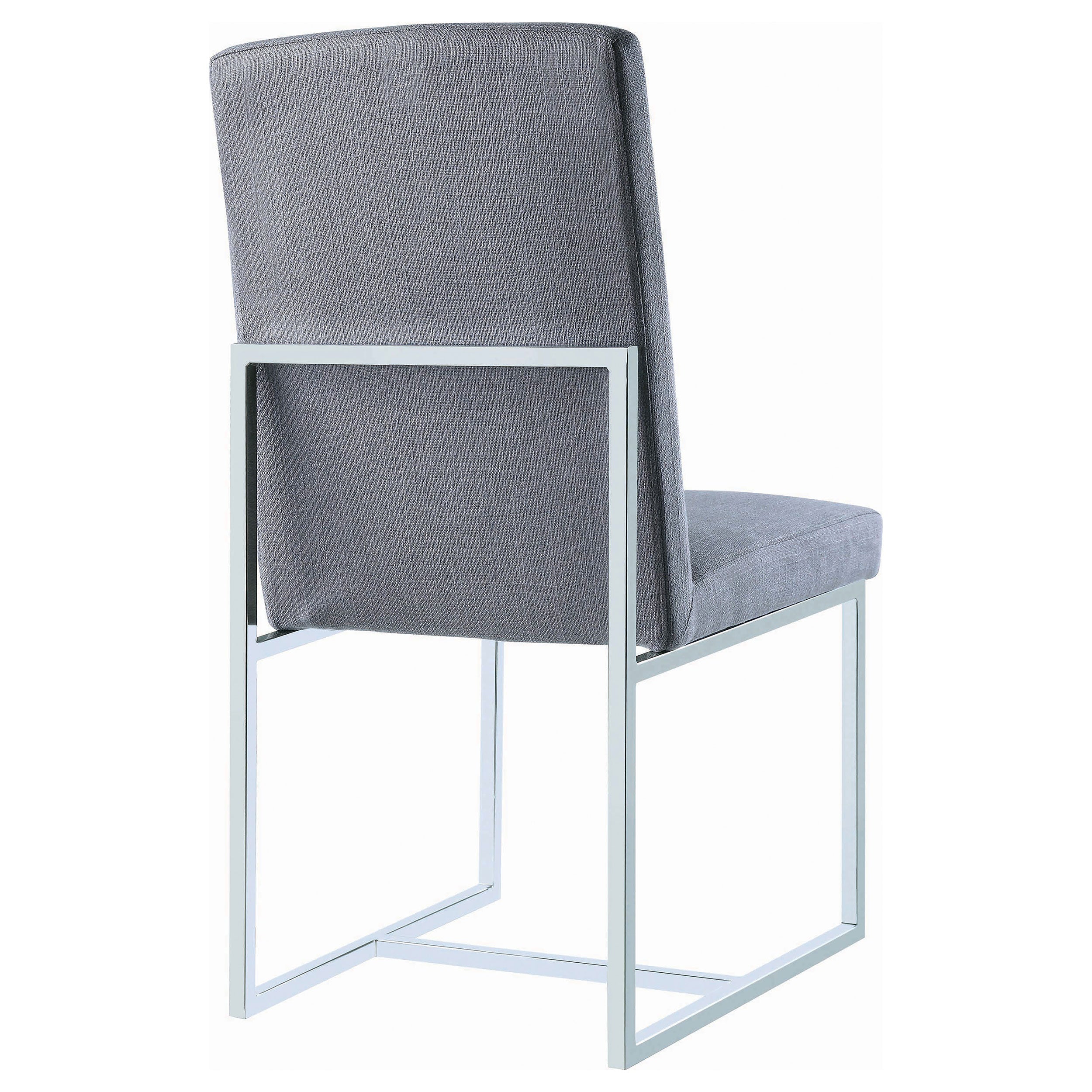 Mackinnon Upholstered Dining Side Chair Grey (Set of 2) — view 8