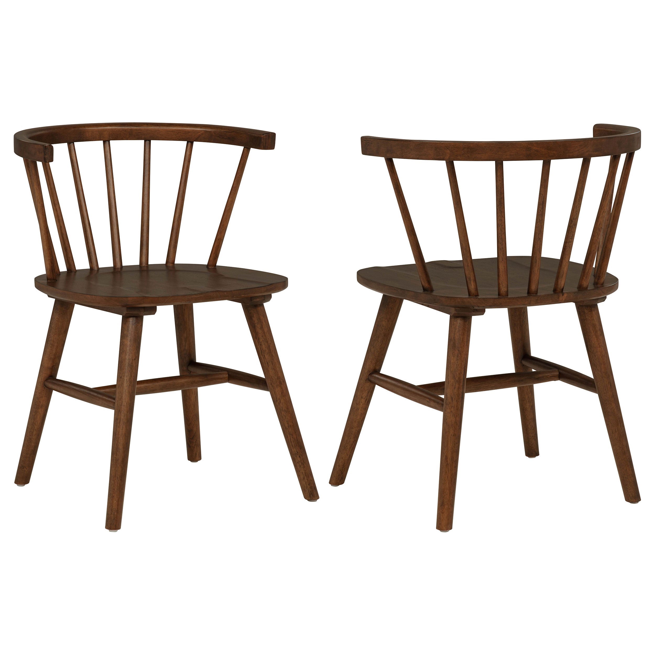 Jeffries Windsor Wood Dining Side Chair Walnut (Set of 2) — view 1