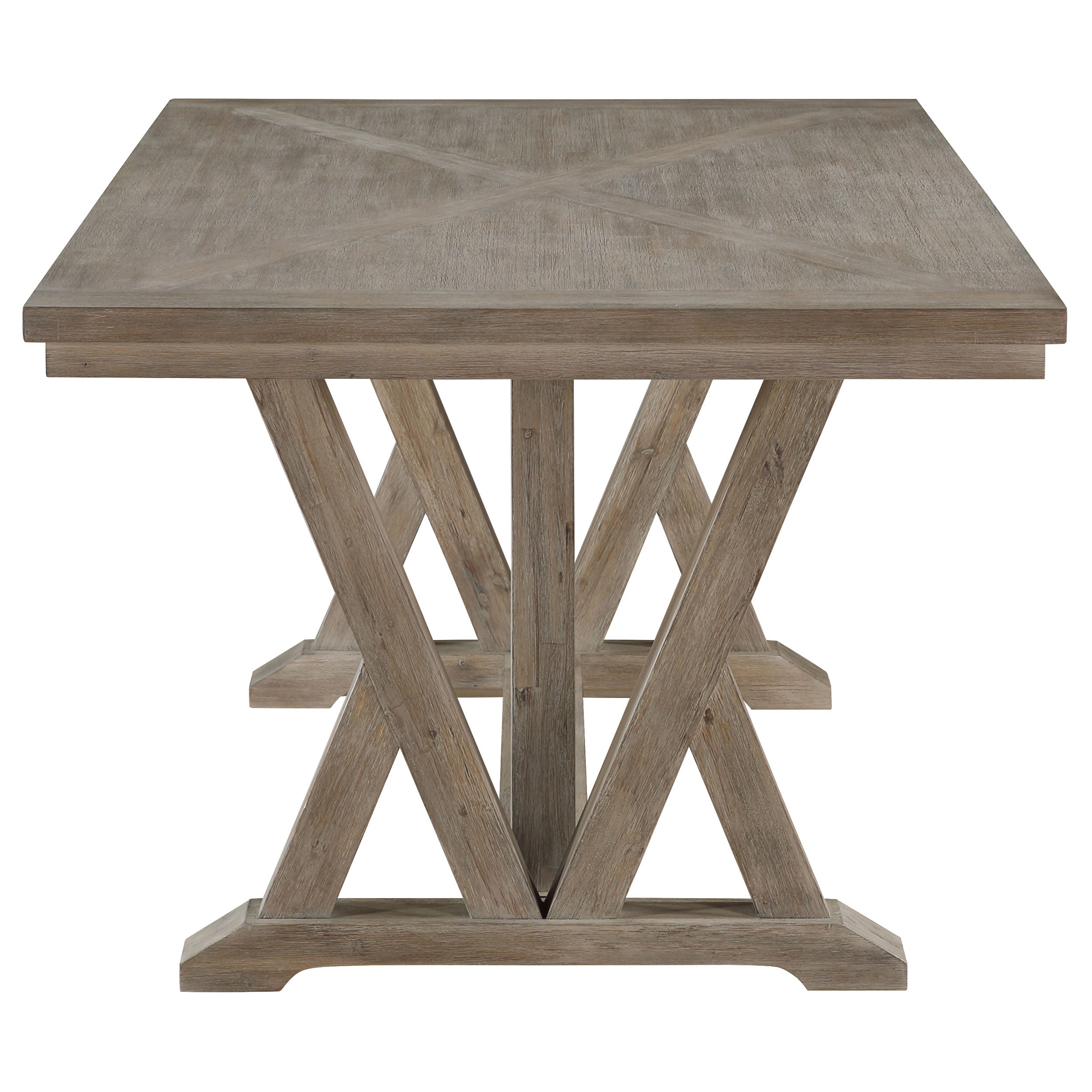 Cornelia Rectangular 82-inch Dining Table Coastal Grey — view 4