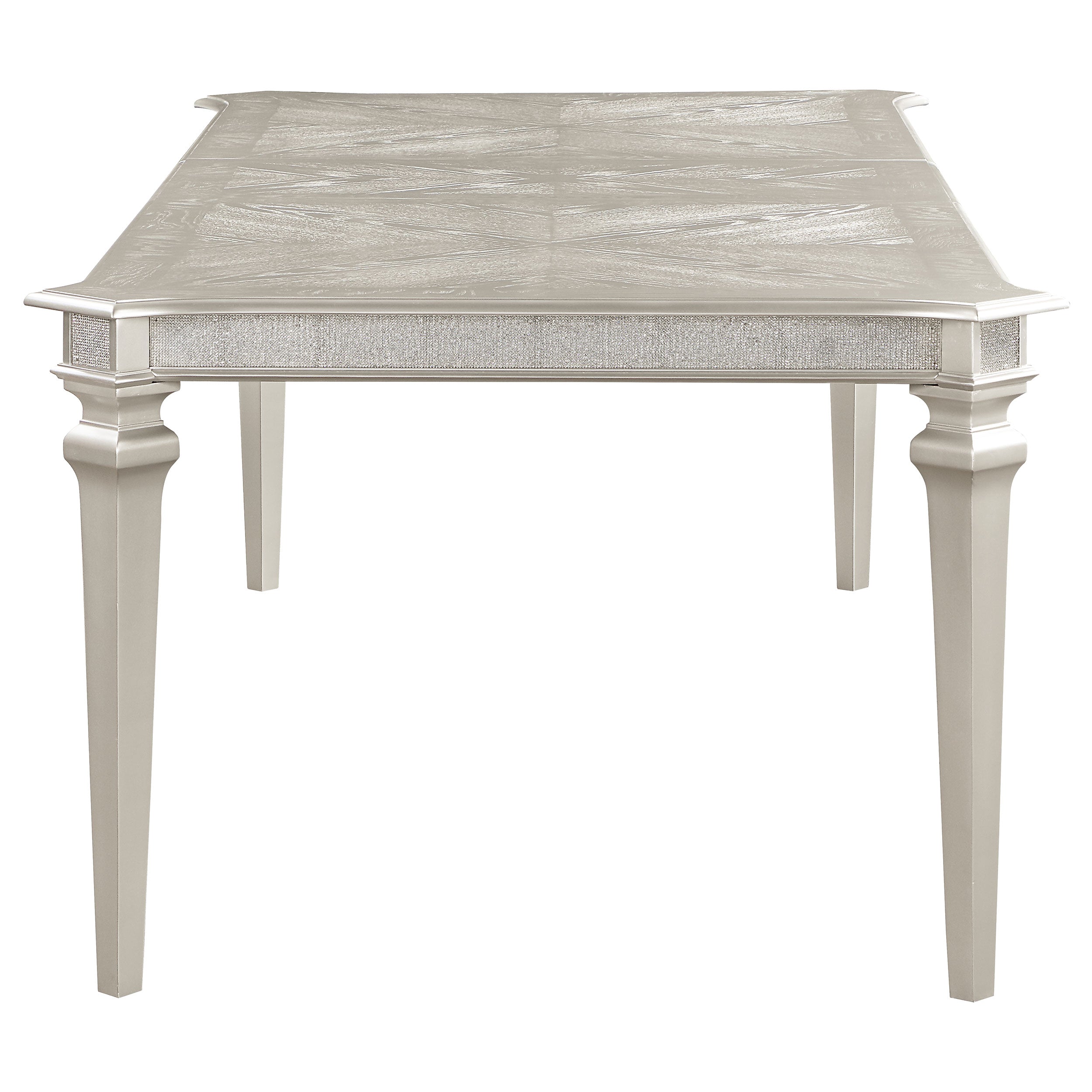 Evangeline 5-piece Extension Leaf Dining Set Silver Oak — view 5