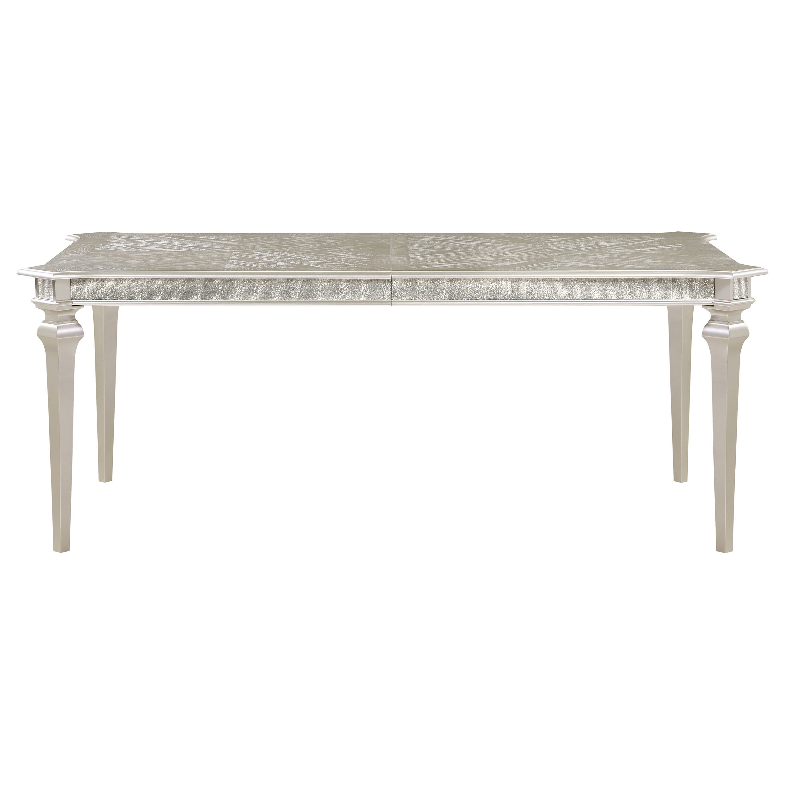 Evangeline 96-inch Extension Leaf Dining Table Silver Oak — view 5
