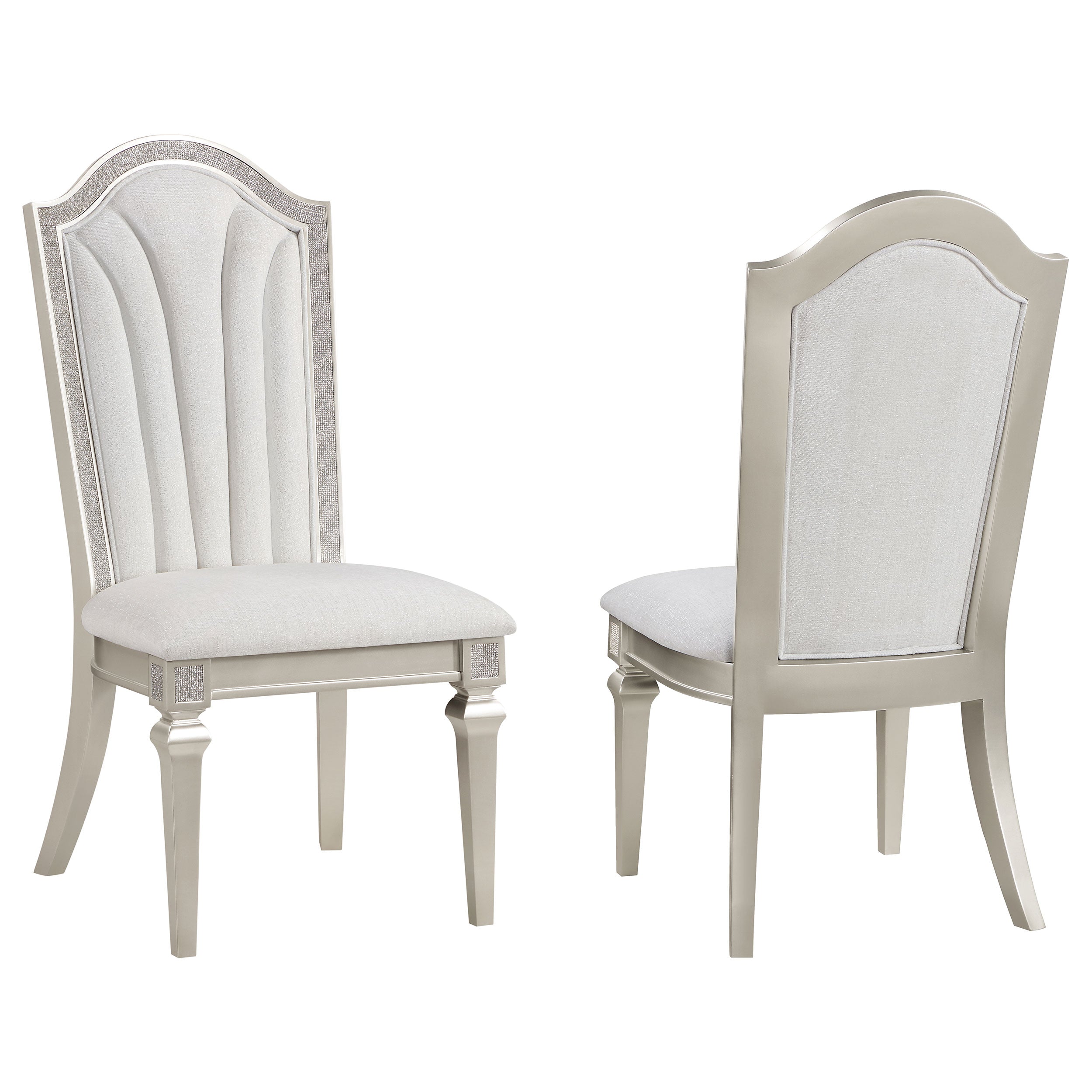 Evangeline Wood Dining Side Chair Silver Oak (Set of 2) — view 1