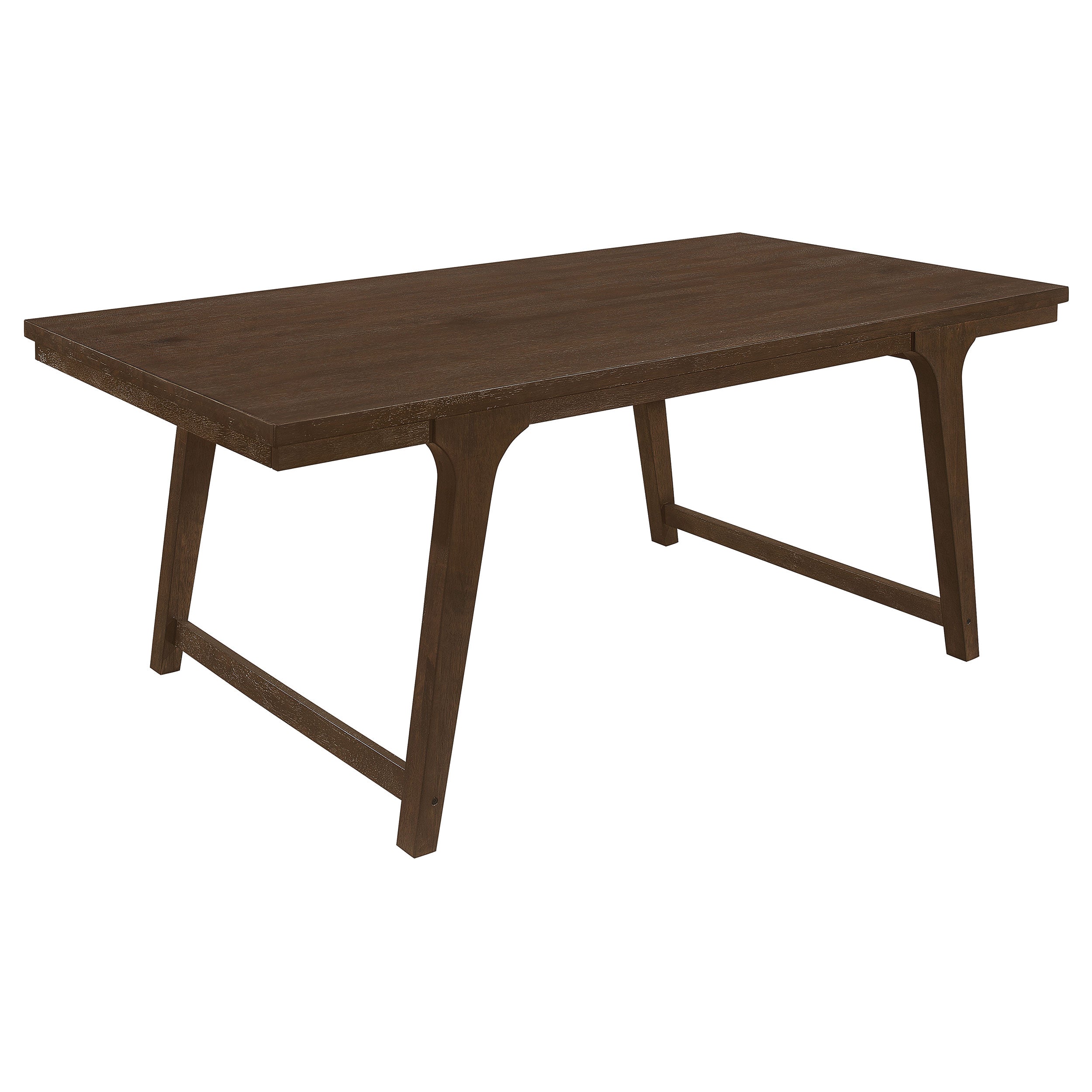 Reynolds Rectangular 79-inch Wood Dining Table Brown Oak — view 1