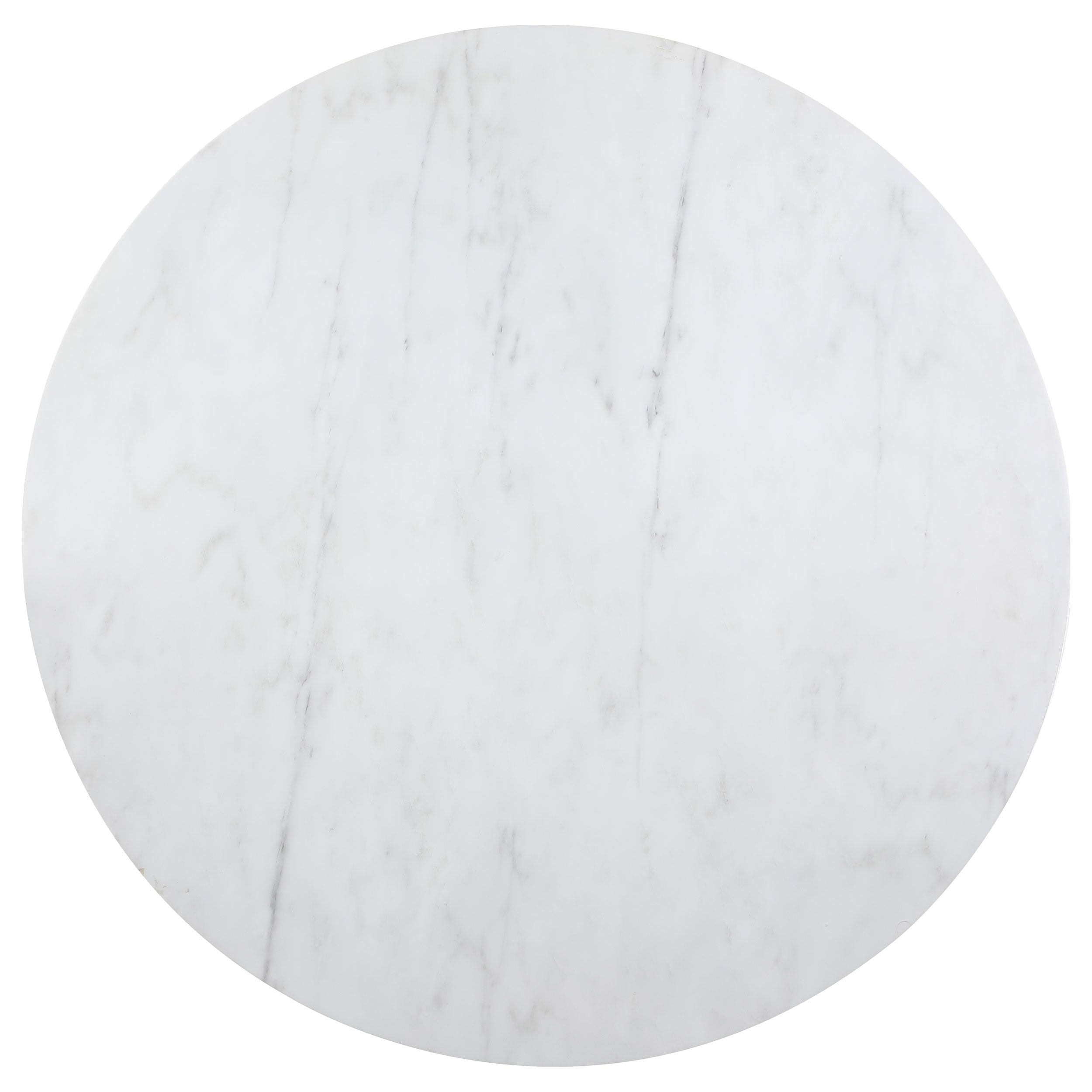 Ambrose Round 50-inch Marble Top Dining Table Brushed Gold  — view 3