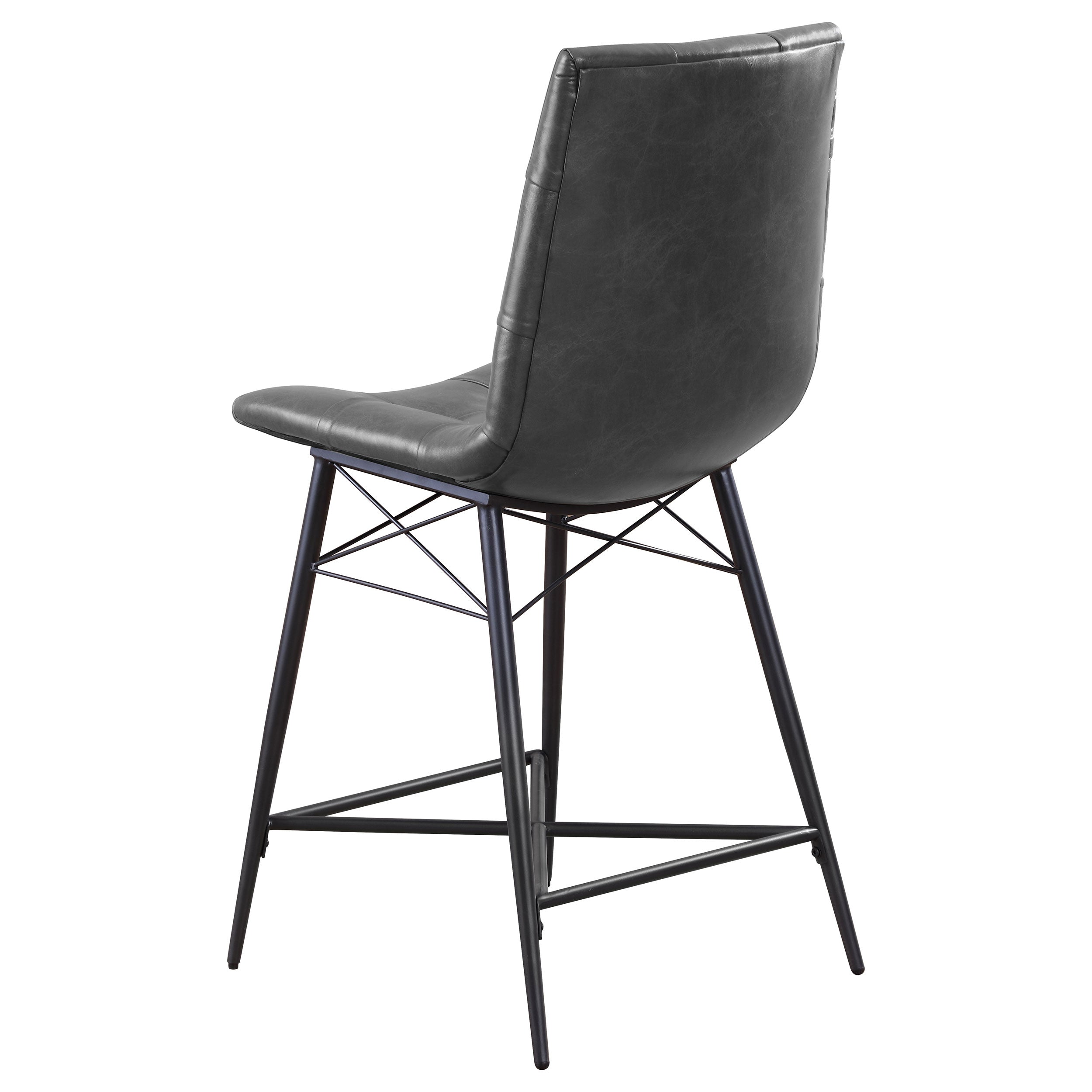 Aiken Upholstered Tufted Counter Chair Charcoal (Set of 2) — view 7