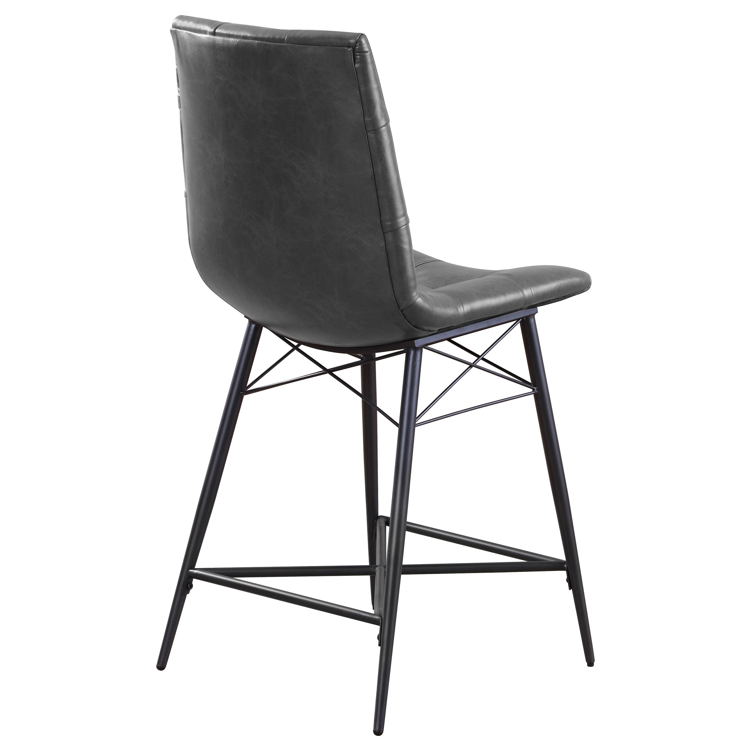 Aiken Upholstered Tufted Counter Chair Charcoal (Set of 2) — view 9