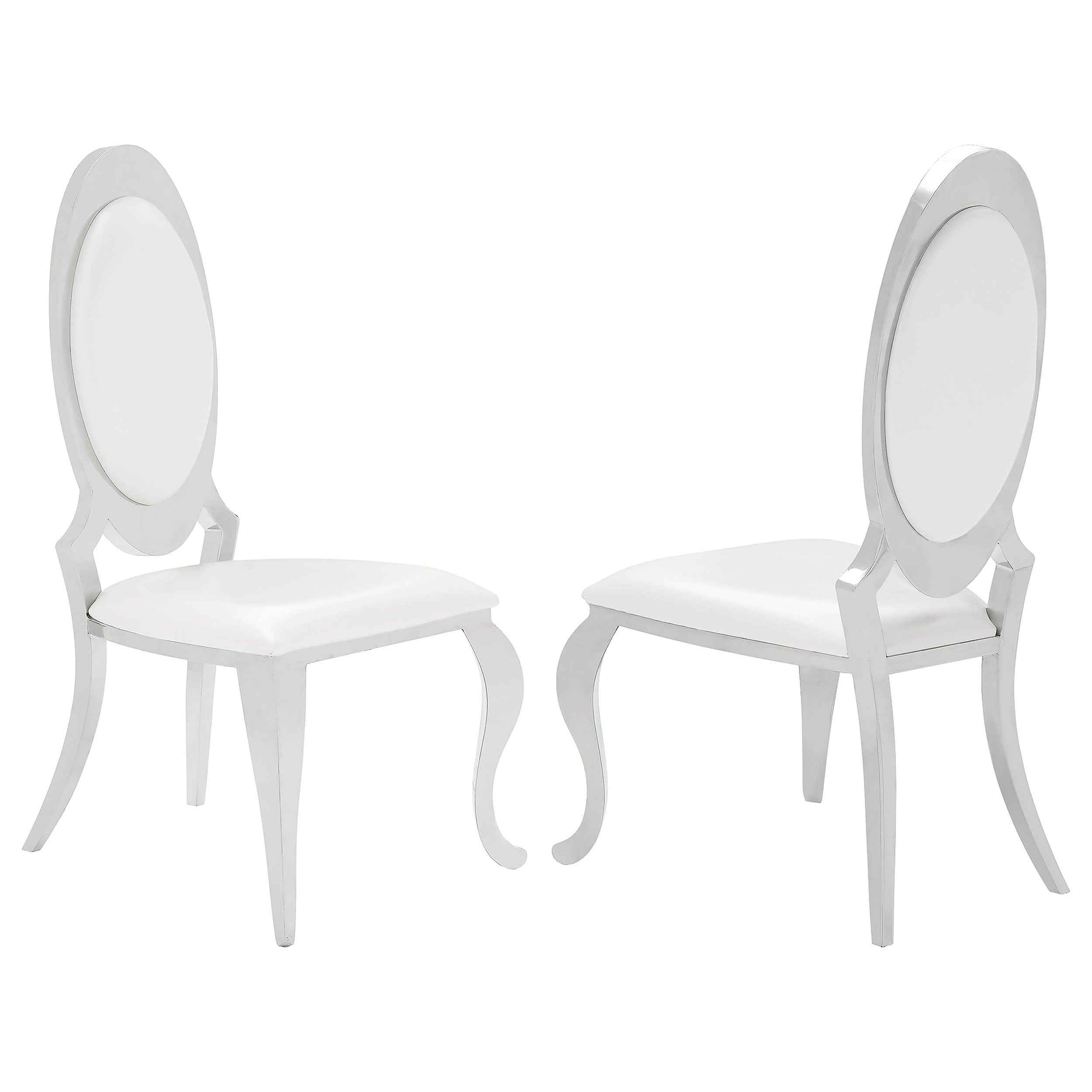 Anchorage Upholstered Dining Chair Cream White (Set of 2) — view 1