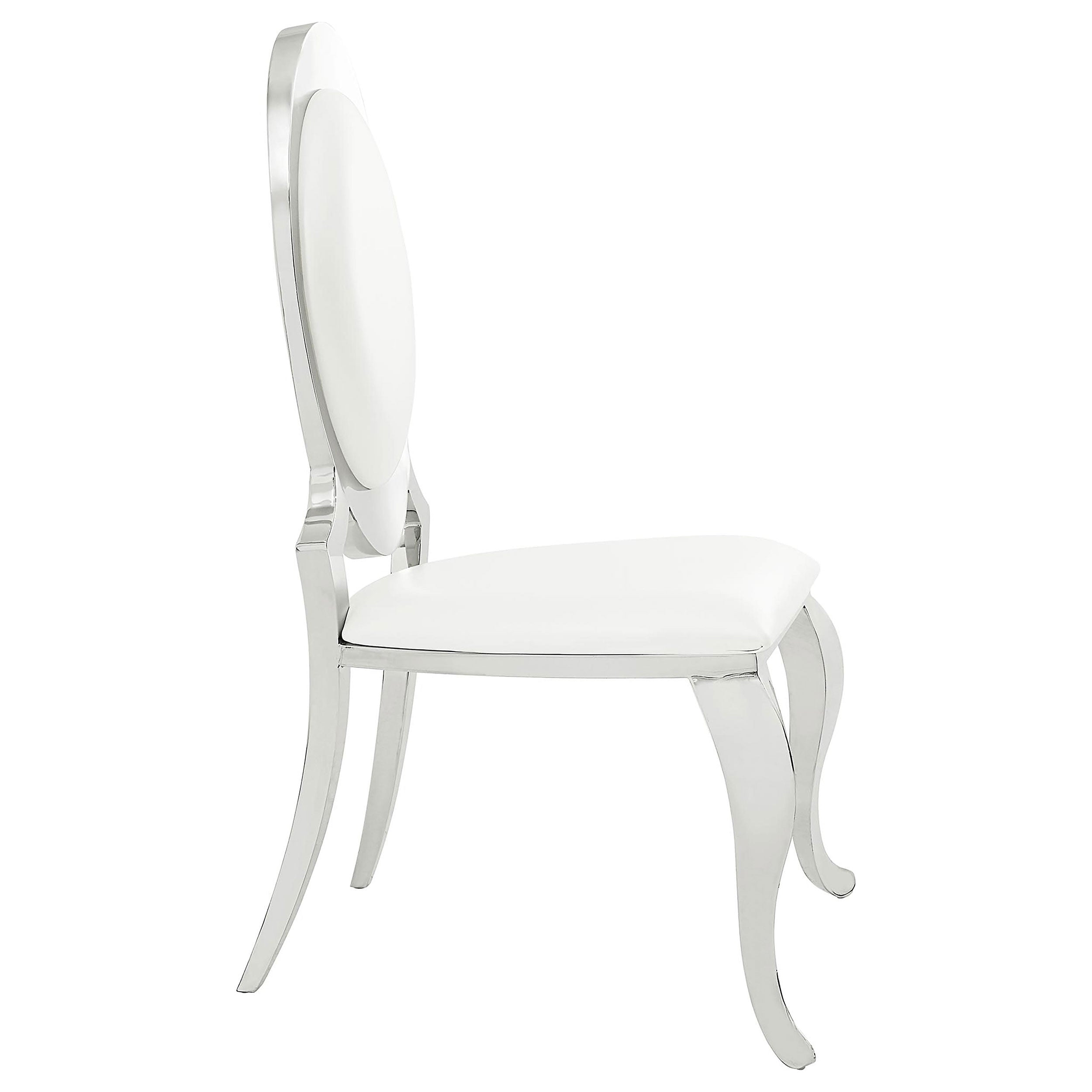 Anchorage Upholstered Dining Chair Cream White (Set of 2) — view 9
