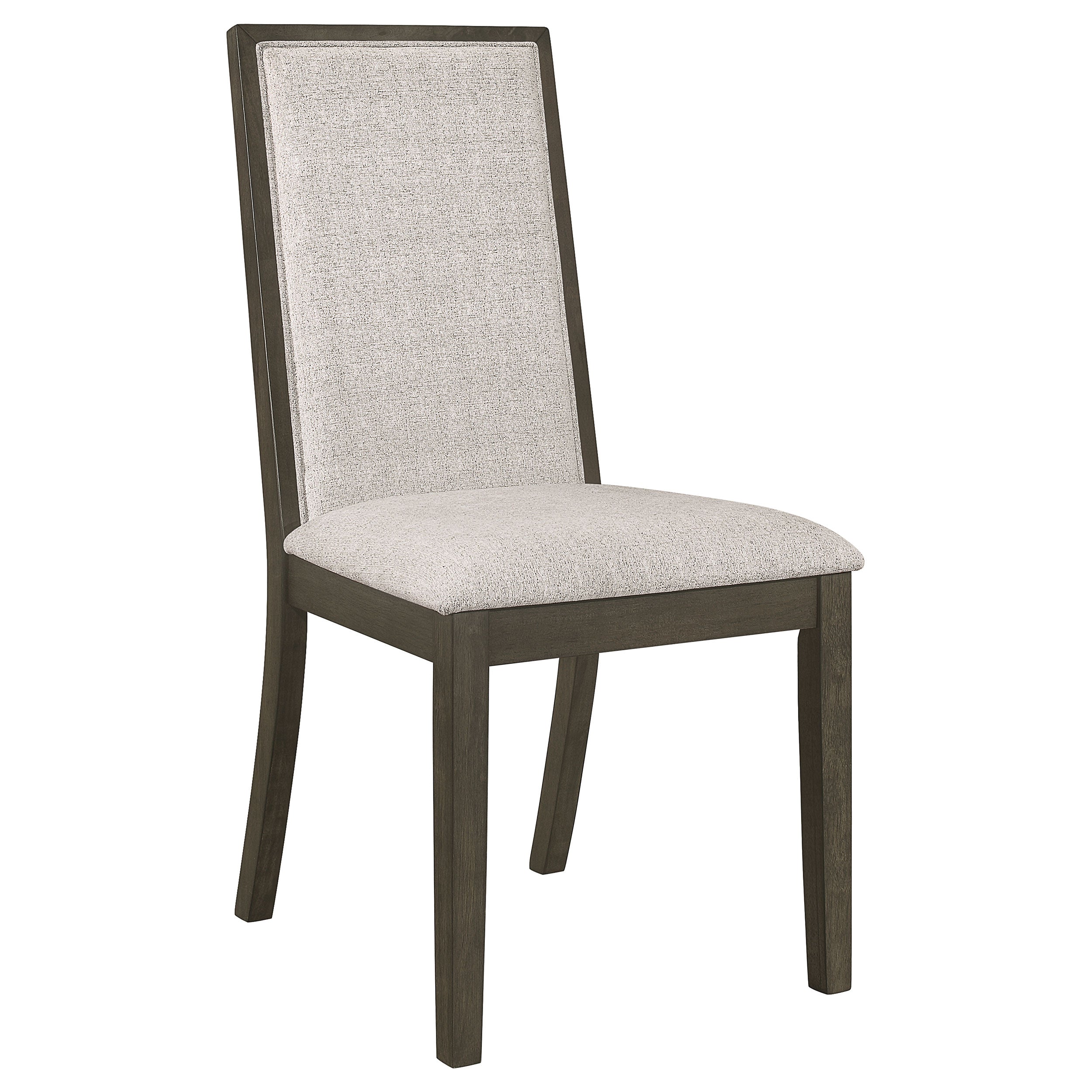 Kelly Upholstered Dining Side Chair Dark Grey (Set of 2) — view 3