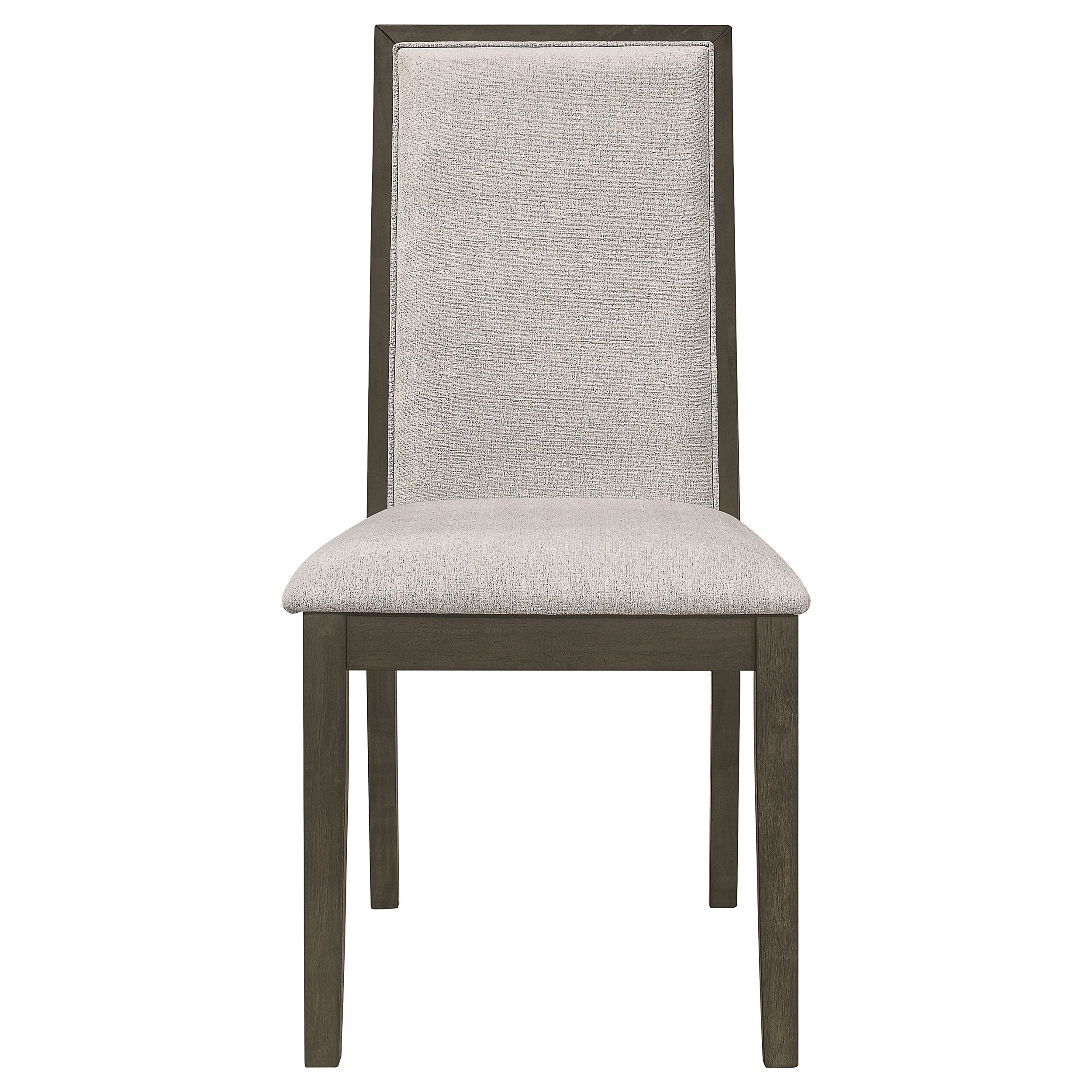 Kelly Upholstered Dining Side Chair Dark Grey (Set of 2) — view 4