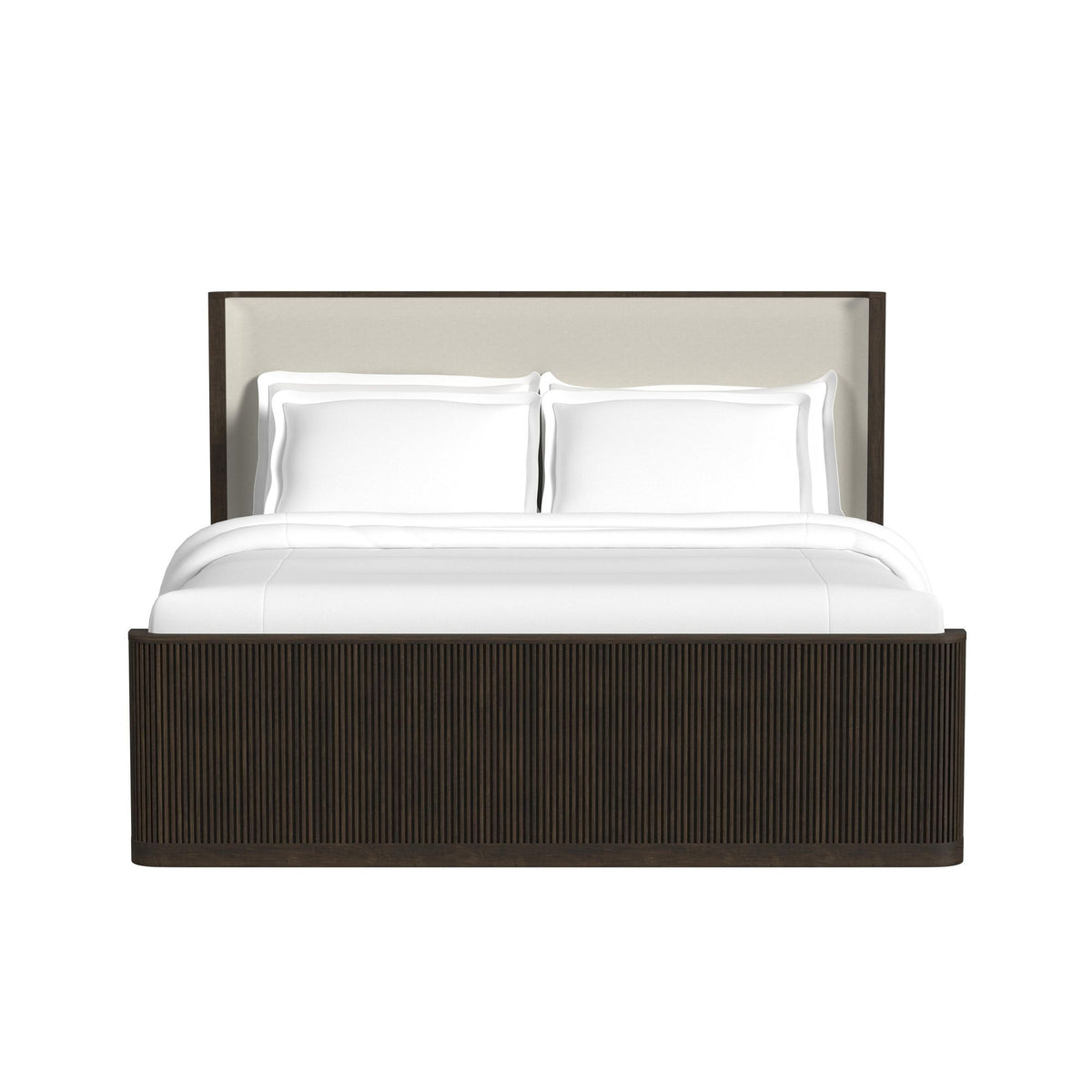 Sylvie Upholstered Bed in Dark Brown by Elements International, view 5