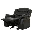 Classic Design Recliner, Upholstery Recliner, Glider Recliner - Black Berry