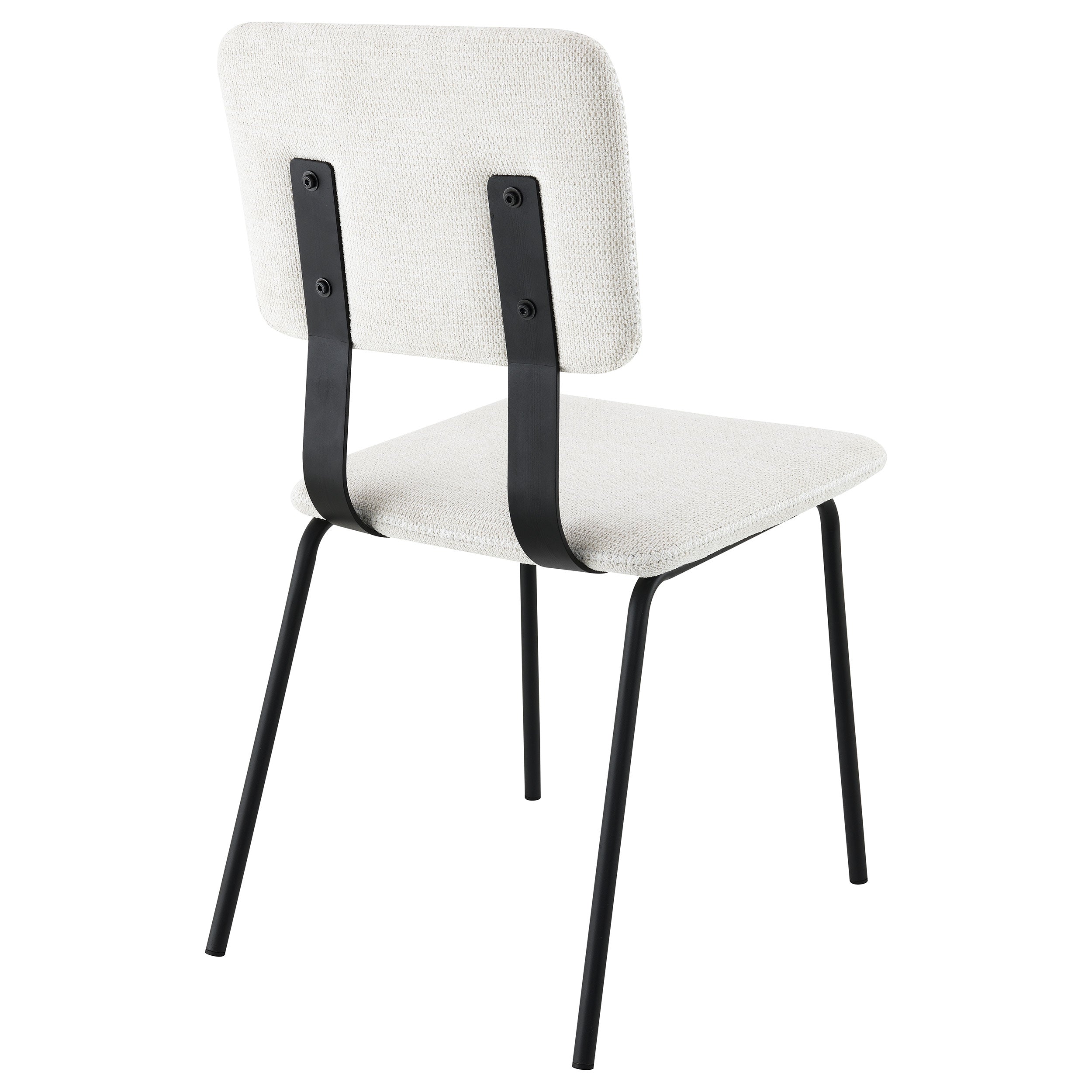 Calla Fabric Upholstered Dining Side Chair White (Set of 2) — view 8