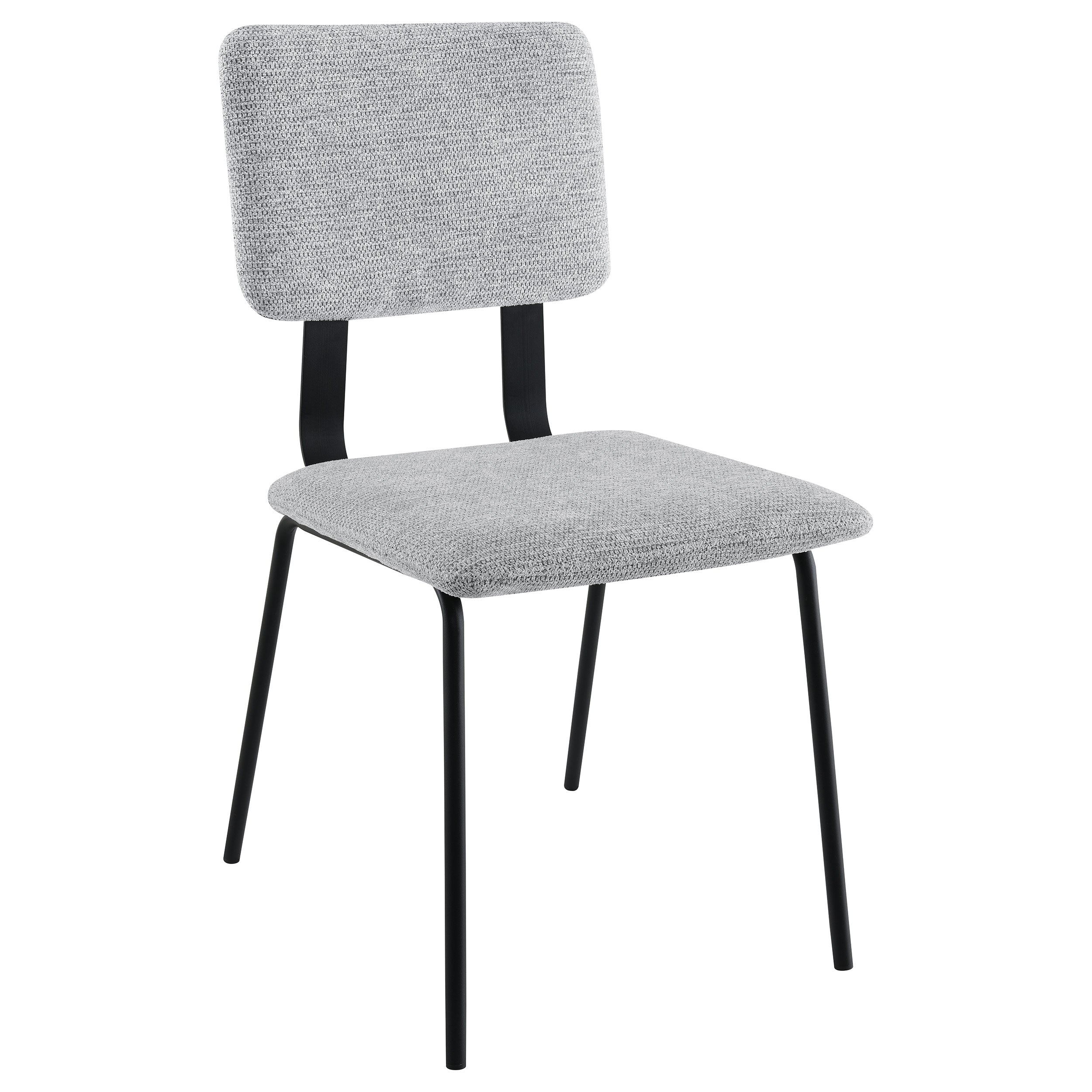 Calla Fabric Upholstered Dining Side Chair Grey (Set of 2) — view 3