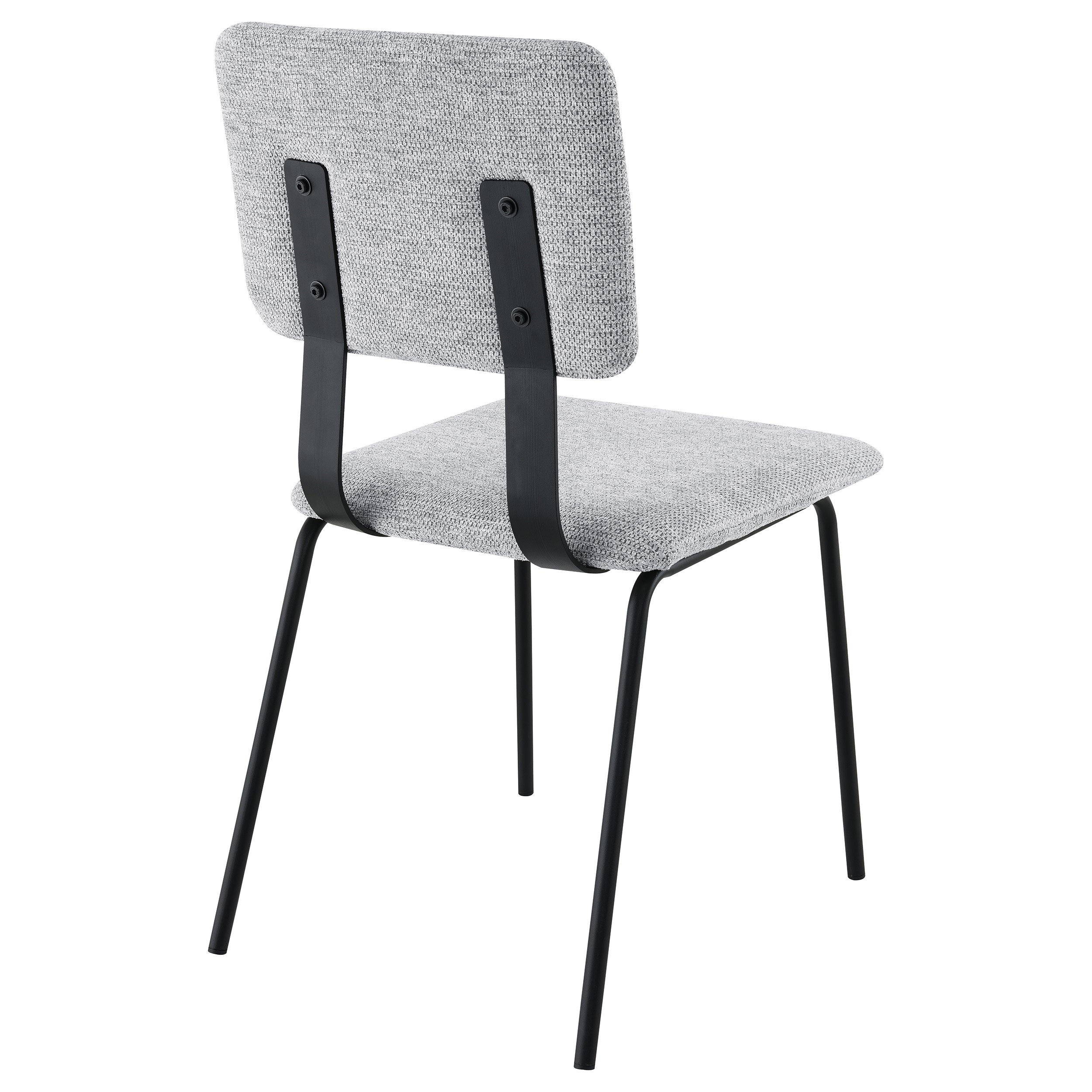 Calla Fabric Upholstered Dining Side Chair Grey (Set of 2) — view 8