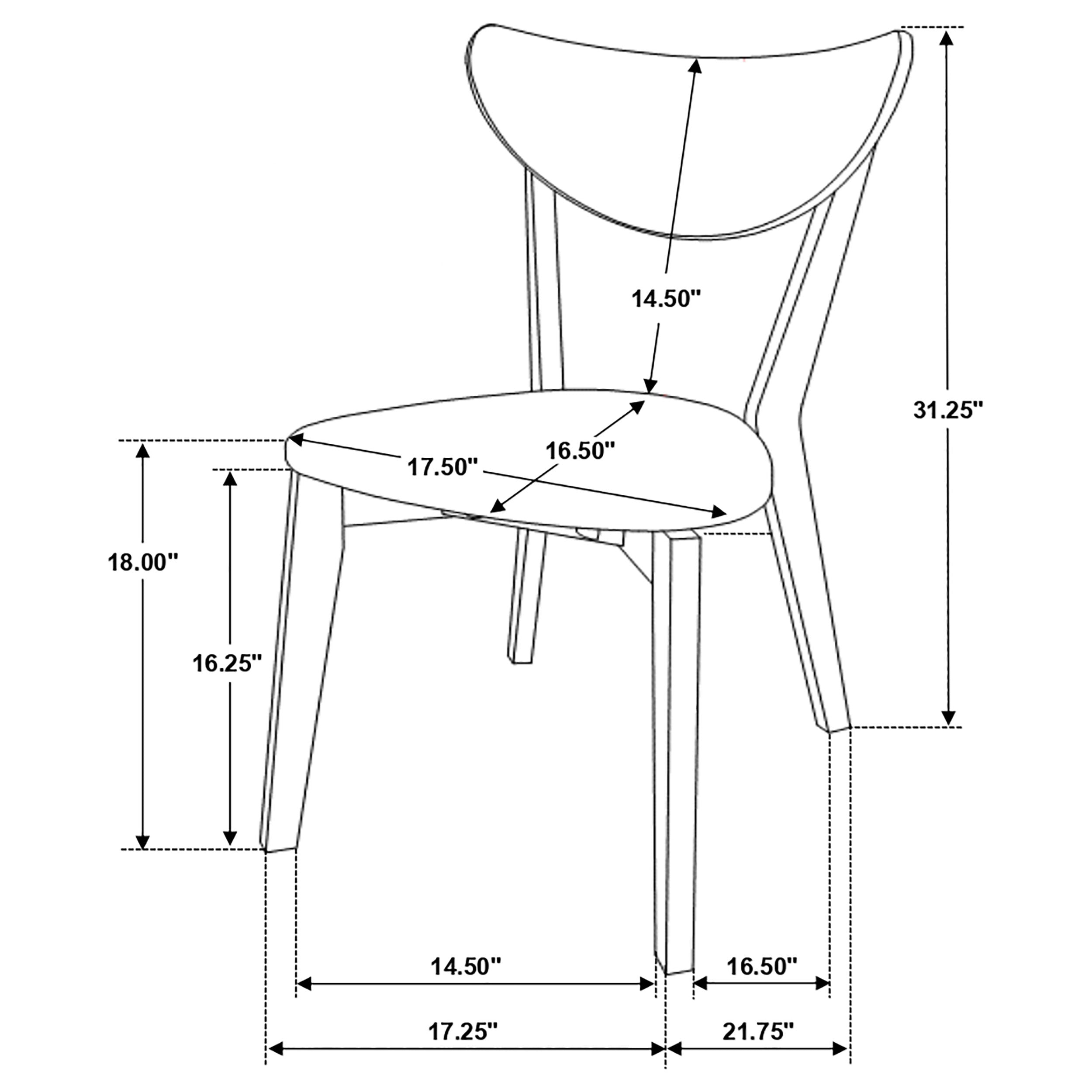 Alfredo 6-piece Butterfly Leaf Dining Set Natural Walnut — view 16