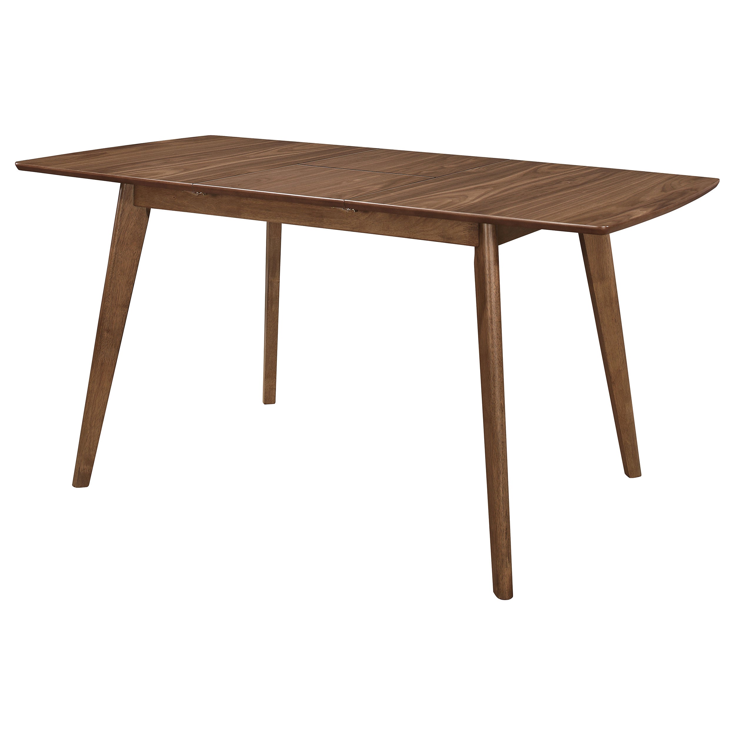 Alfredo 63-inch Extension Leaf Dining Table Natural Walnut — view 3